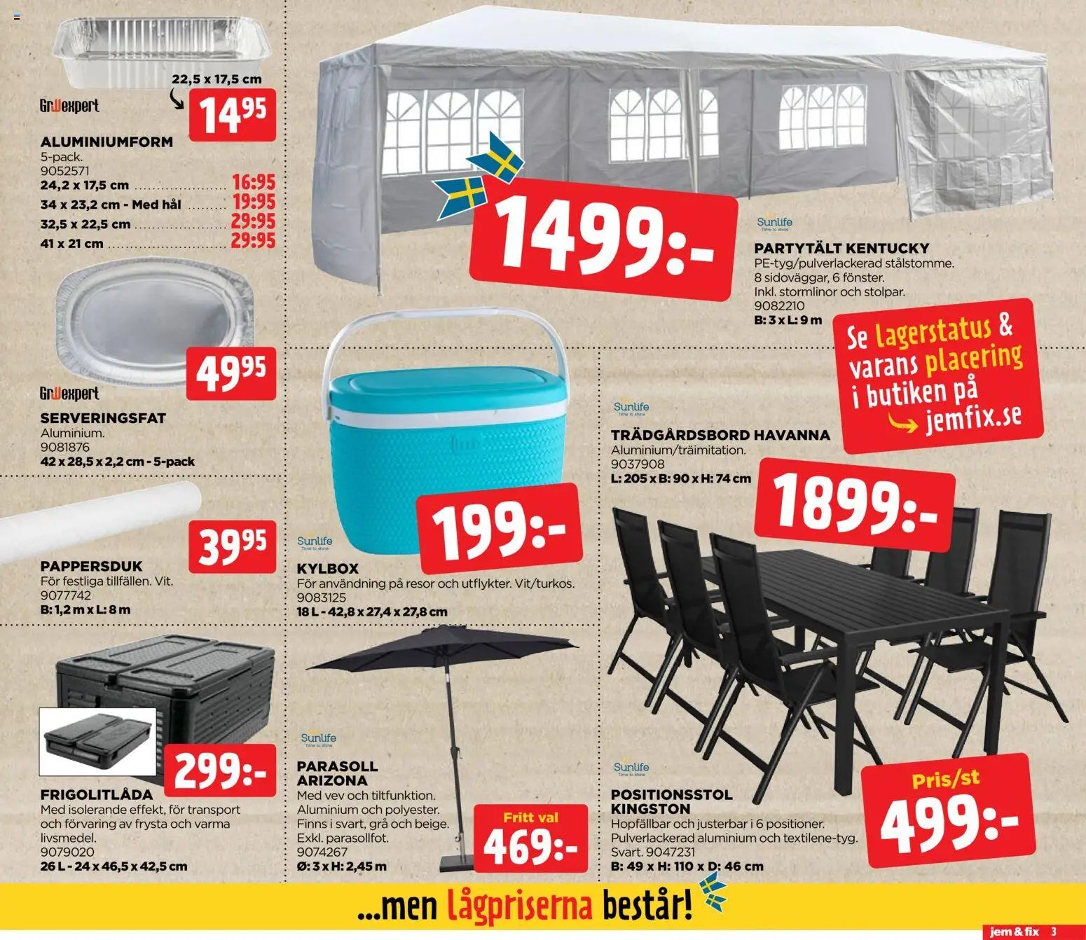 Jem & Fix Reklamblad från 07/06/2026 Jem & Fix erbjudanden