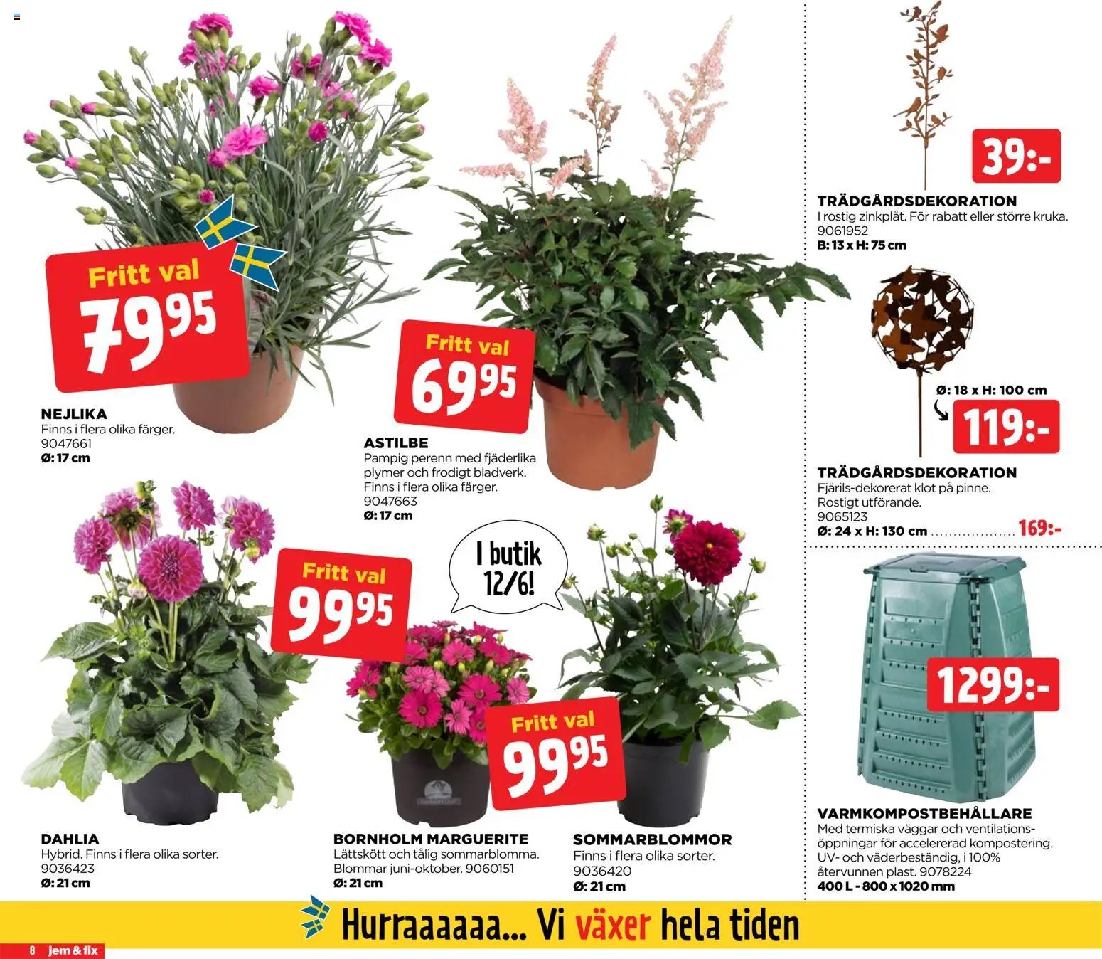 Jem & Fix Reklamblad från 07/06/2026 Jem & Fix erbjudanden