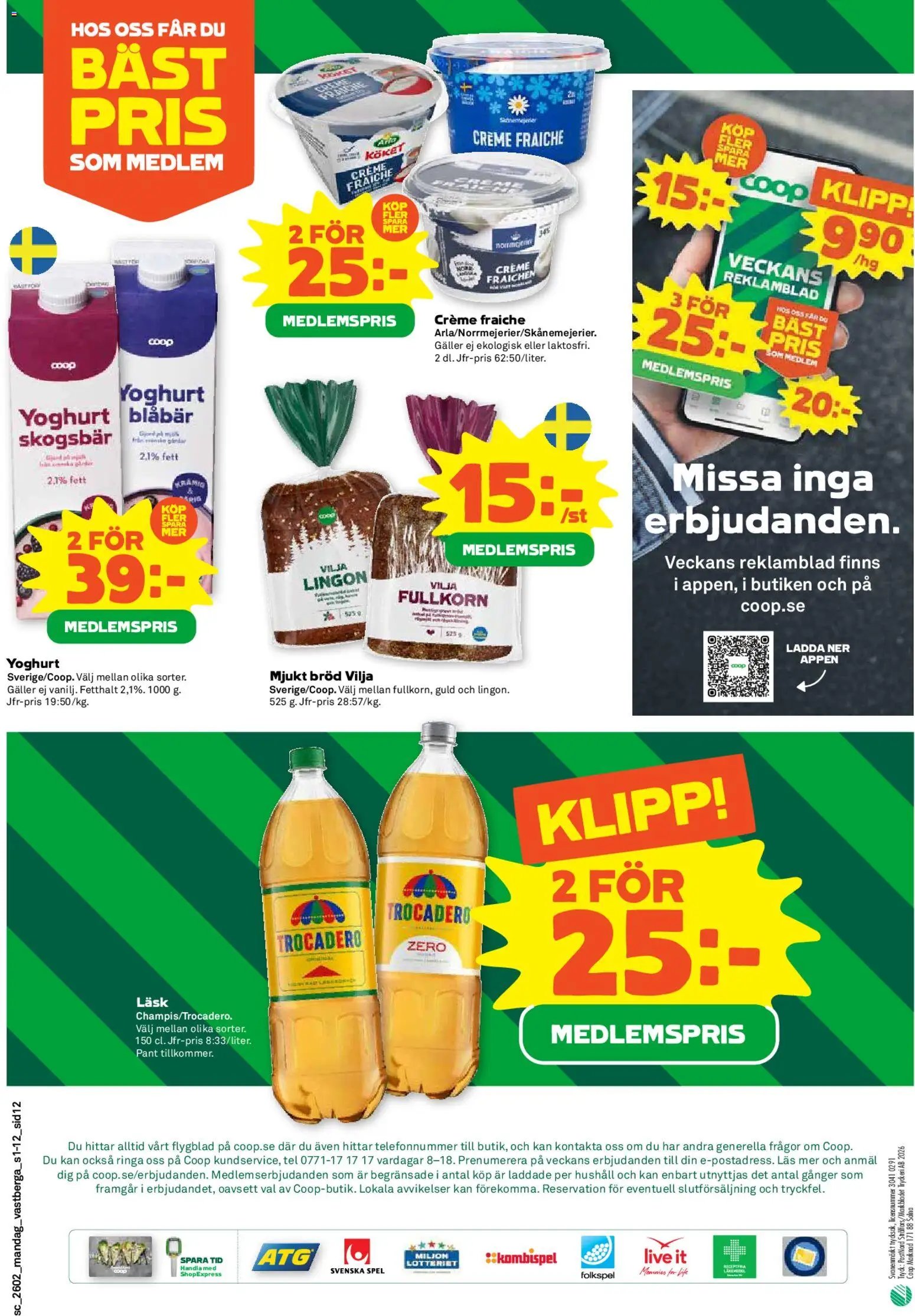 Coop Forum Reklamblad från 05/01/2026 Aktuella reklamblad Coop Forum