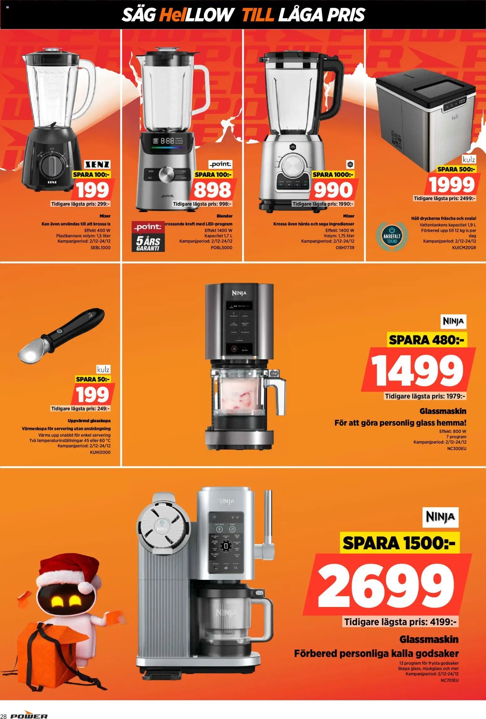 Power Reklamblad från 22/12/2025 Aktuella reklamblad Power