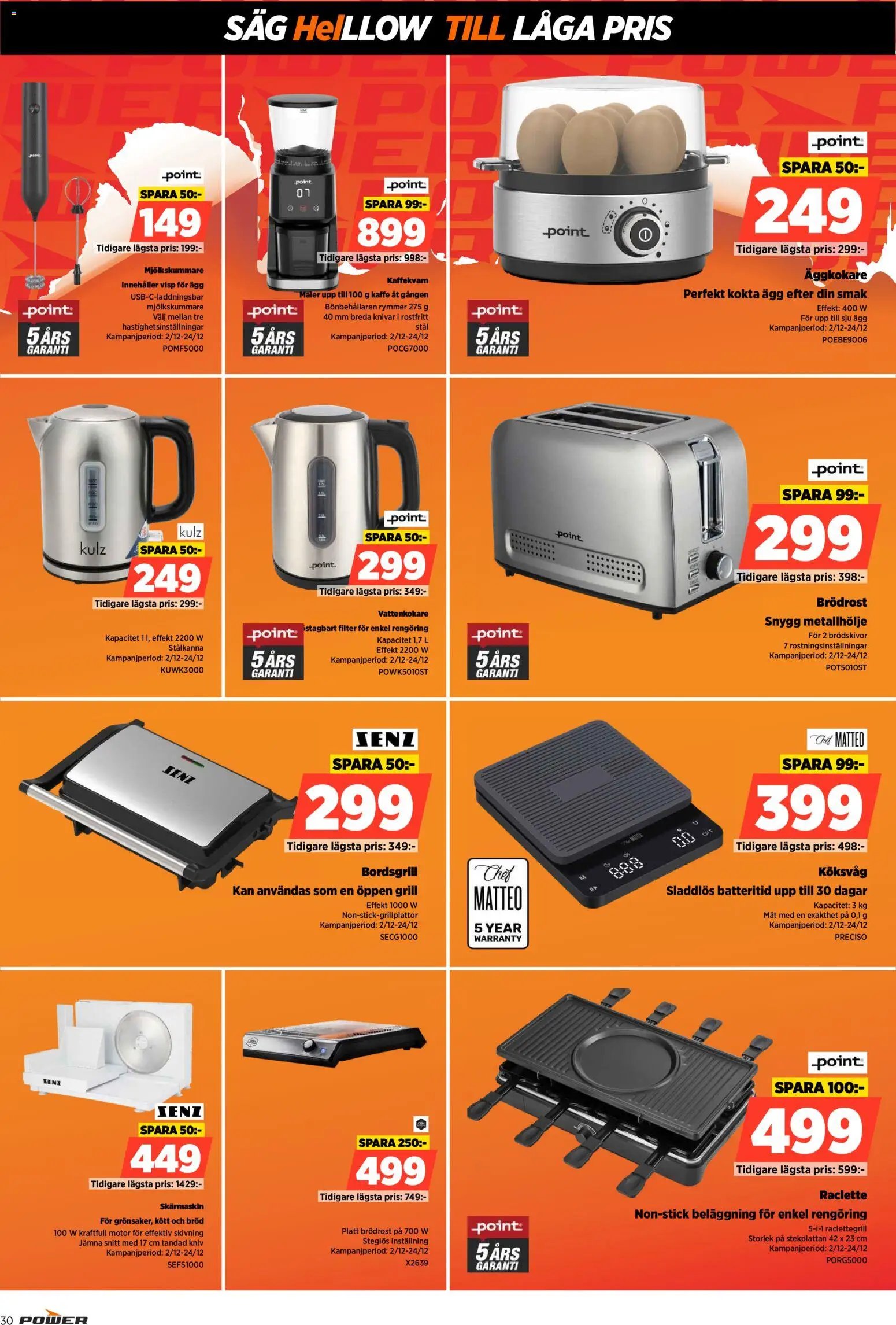 Power Reklamblad från 22/12/2025 Aktuella reklamblad Power