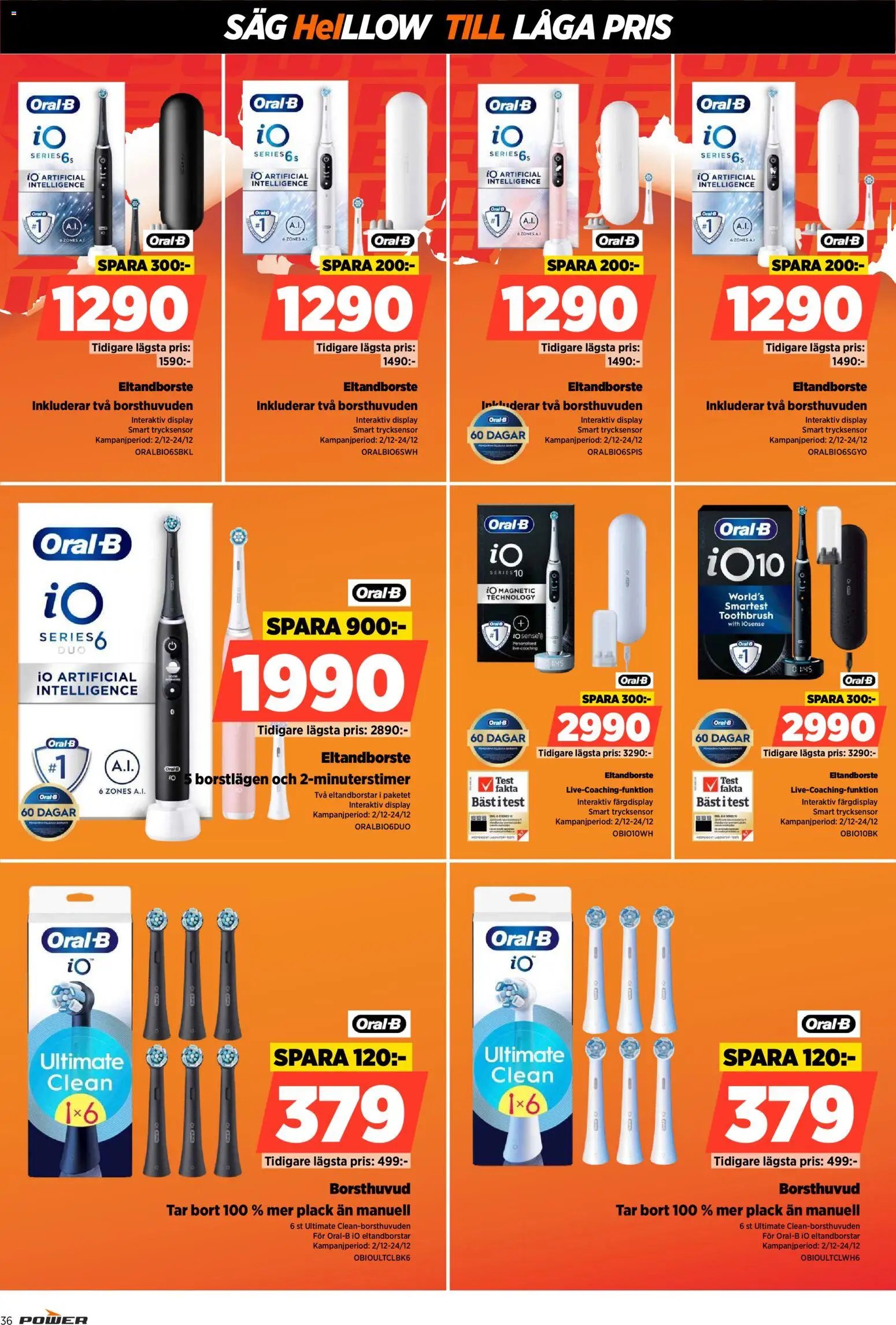 Power Reklamblad från 22/12/2025 Aktuella reklamblad Power