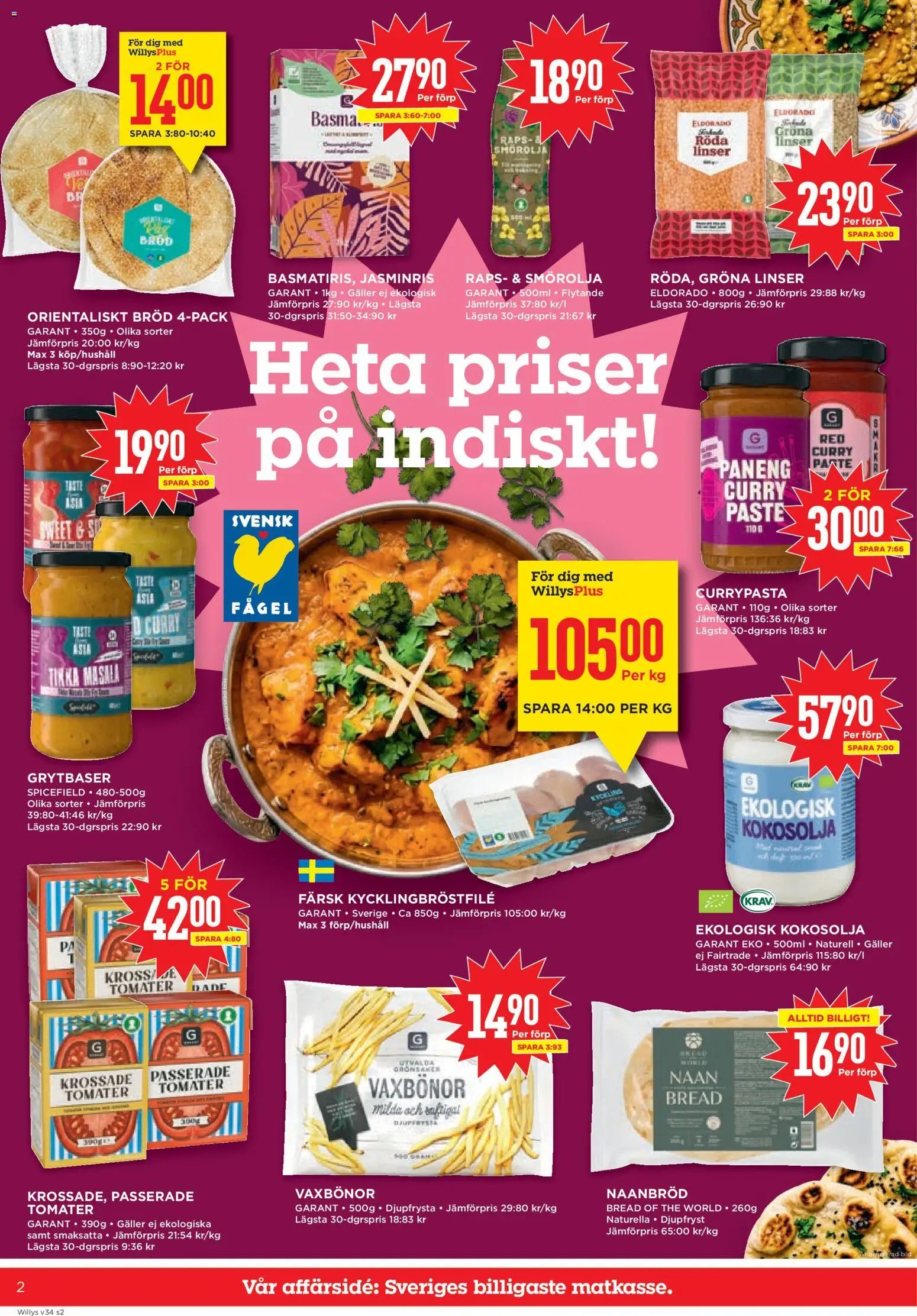 Willys Reklamblad från 17/08/2026 Willys erbjudanden