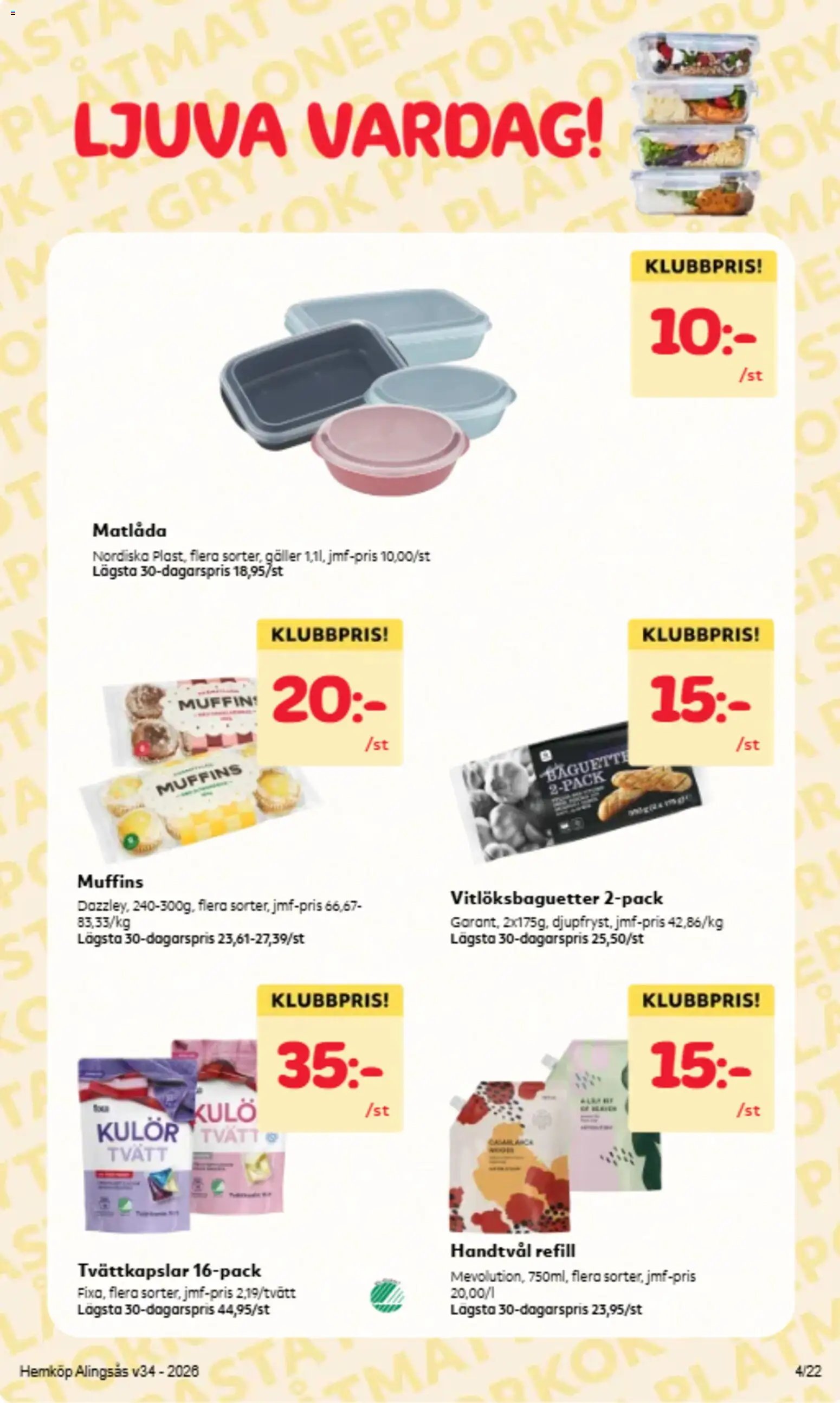 Hemköp Reklamblad från 17/08/2026 Hemköp erbjudanden