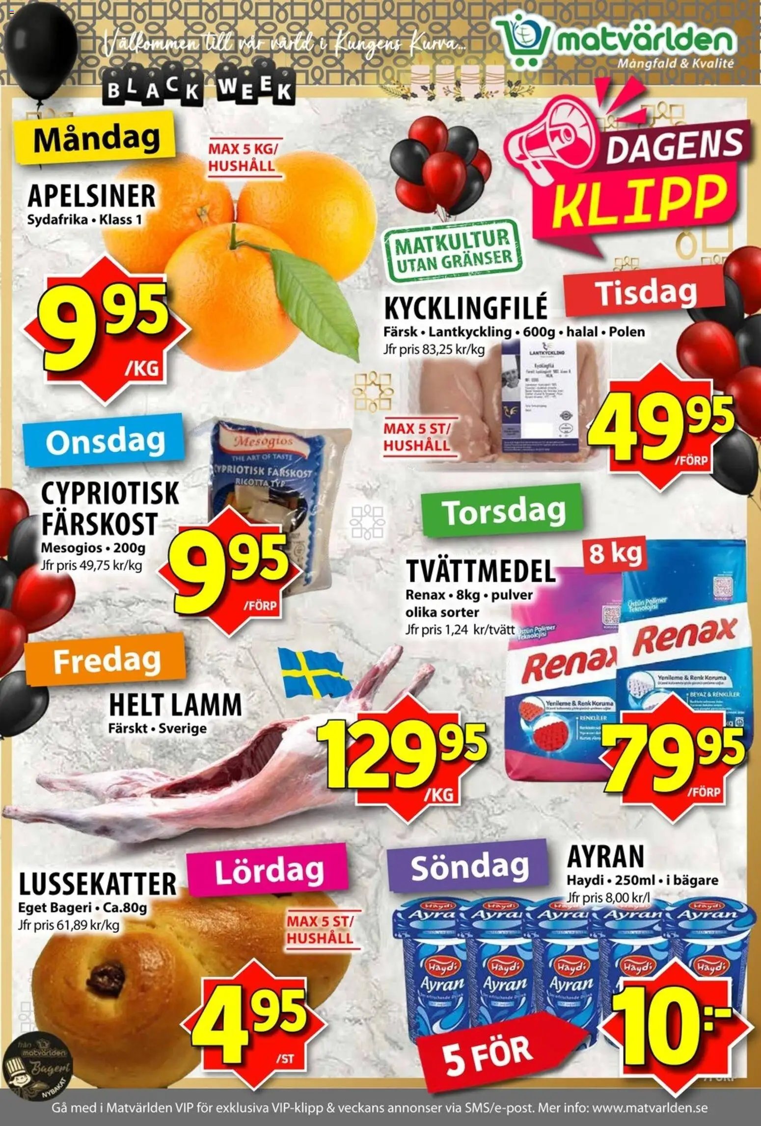 Matvärlden Reklamblad från 24/11/2025 Black Friday varsel