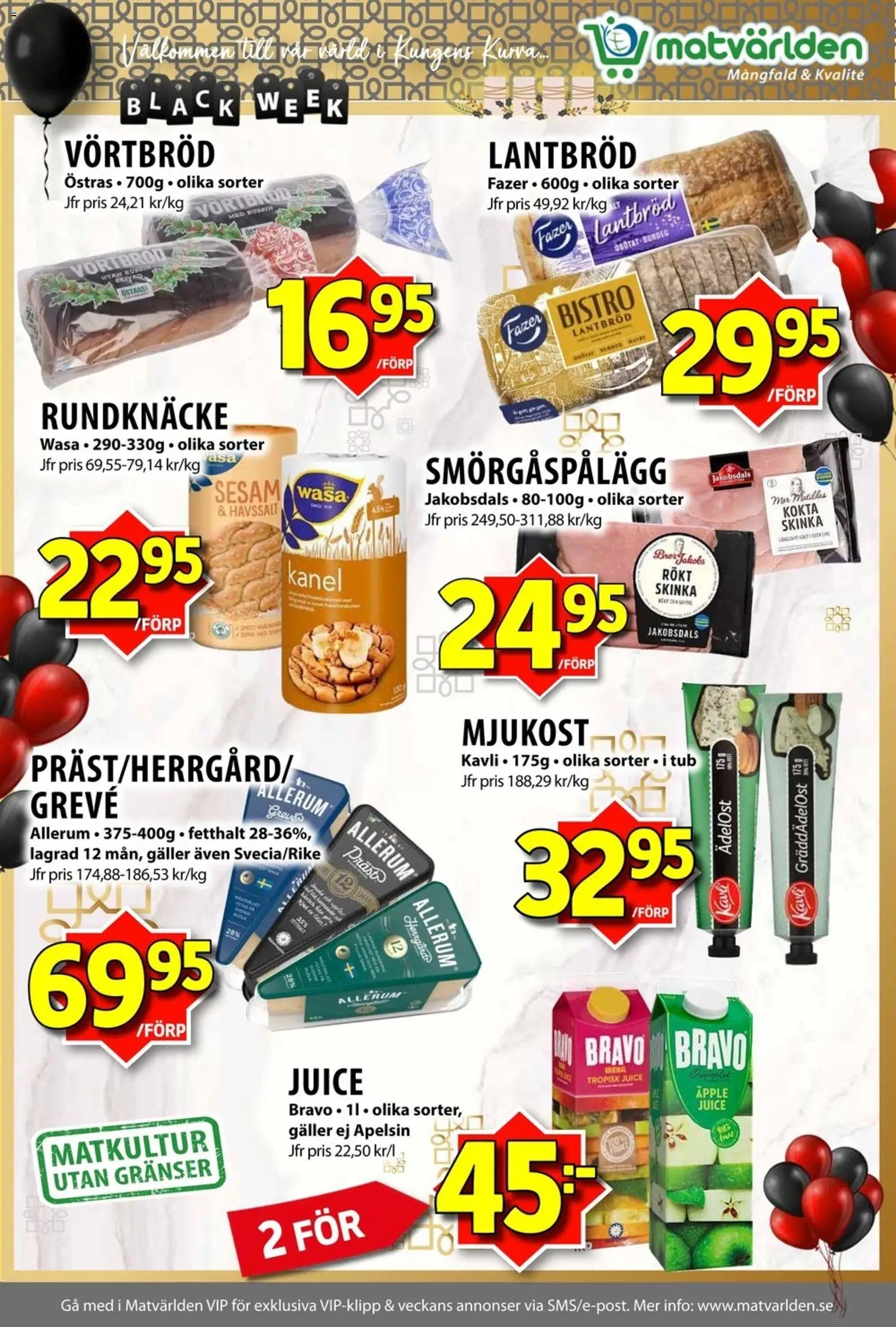 Matvärlden Reklamblad från 24/11/2025 Black Friday varsel