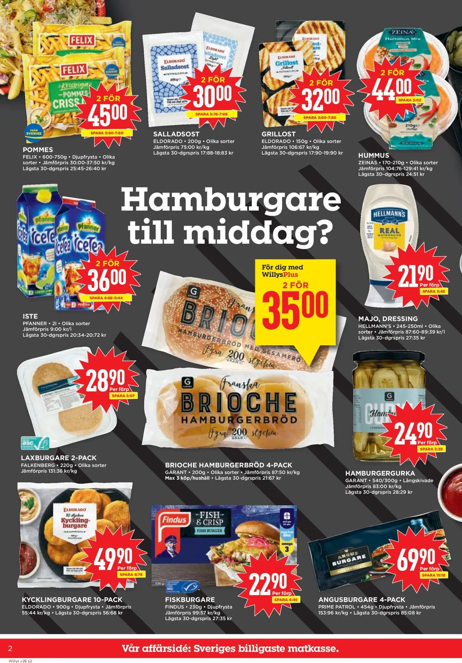 Willys Reklamblad från 22/06/2026 Willys erbjudanden