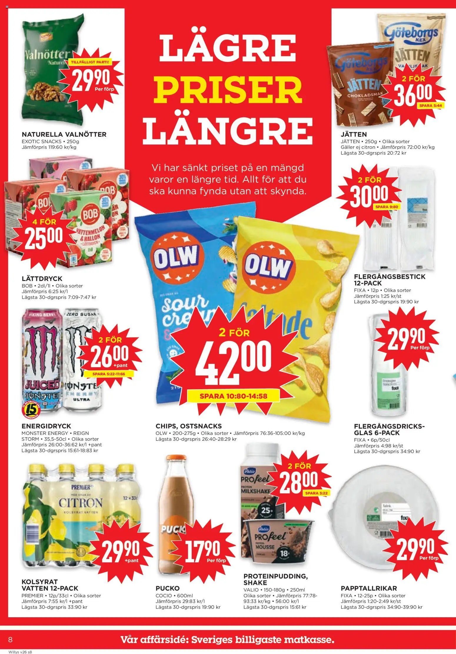 Willys Reklamblad från 22/06/2026 Willys erbjudanden