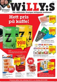 Willys Reklamblad från 22/06/2026 Willys erbjudanden