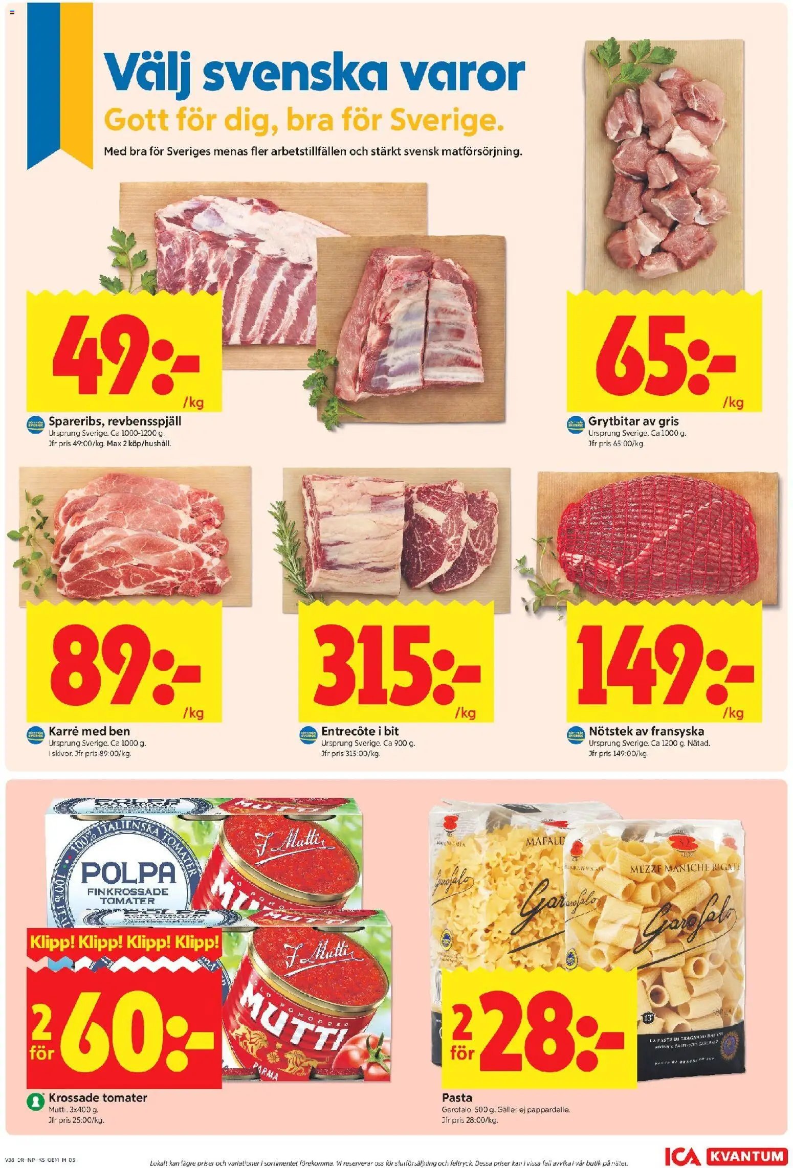 ICA Kvantum Reklamblad från 14/09/2026 ICA Kvantum erbjudanden
