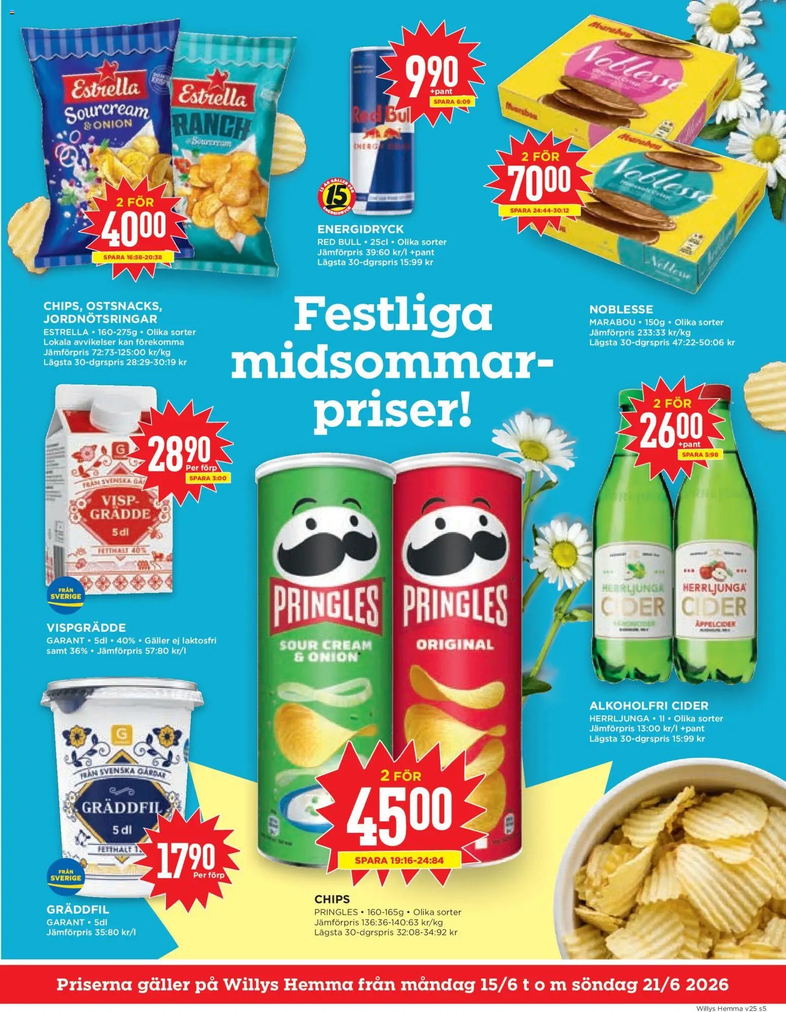 Willys Reklamblad från 15/06/2026 Willys erbjudanden