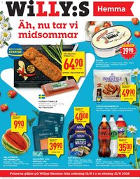 Willys Reklamblad från 15/06/2026 Willys erbjudanden