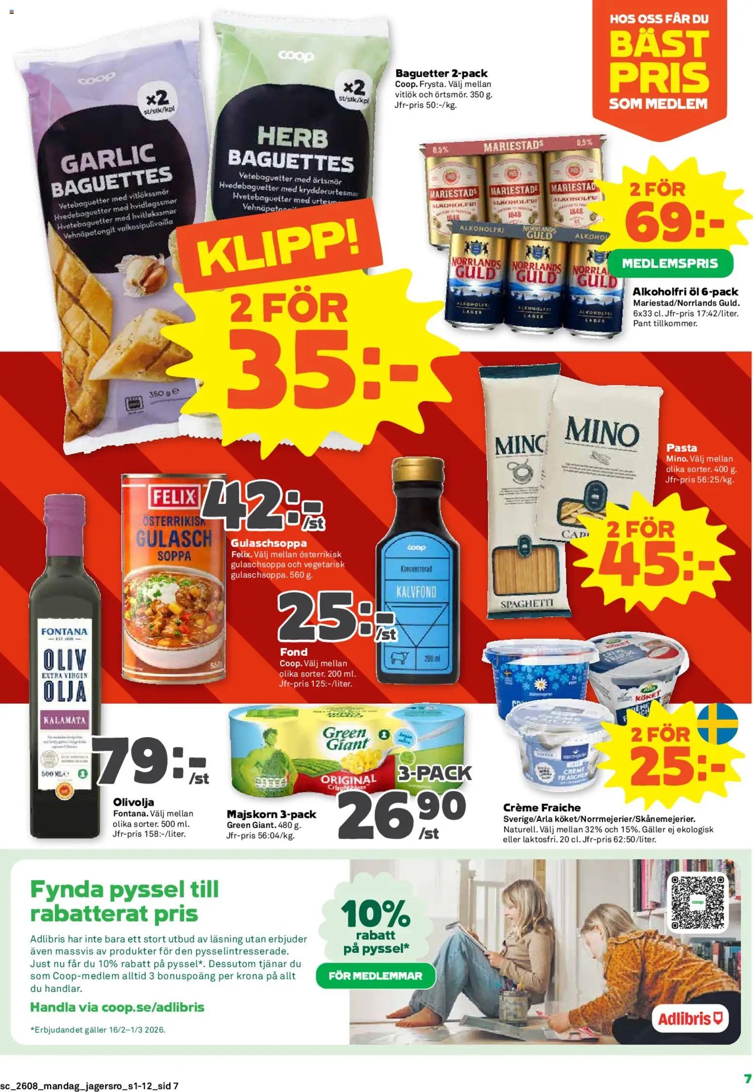 Coop Forum Reklamblad från 16/02/2026 Aktuella reklamblad Coop Forum
