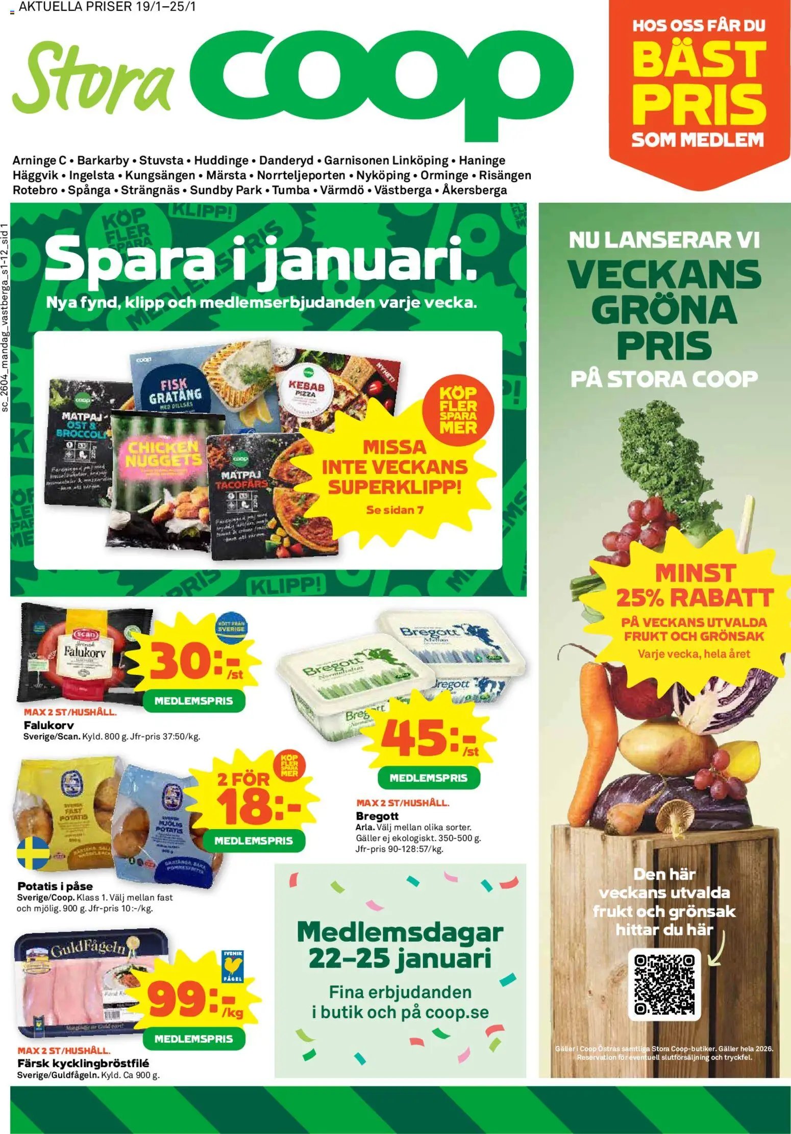 Coop Forum Reklamblad från 19/01/2026 Aktuella reklamblad Coop Forum