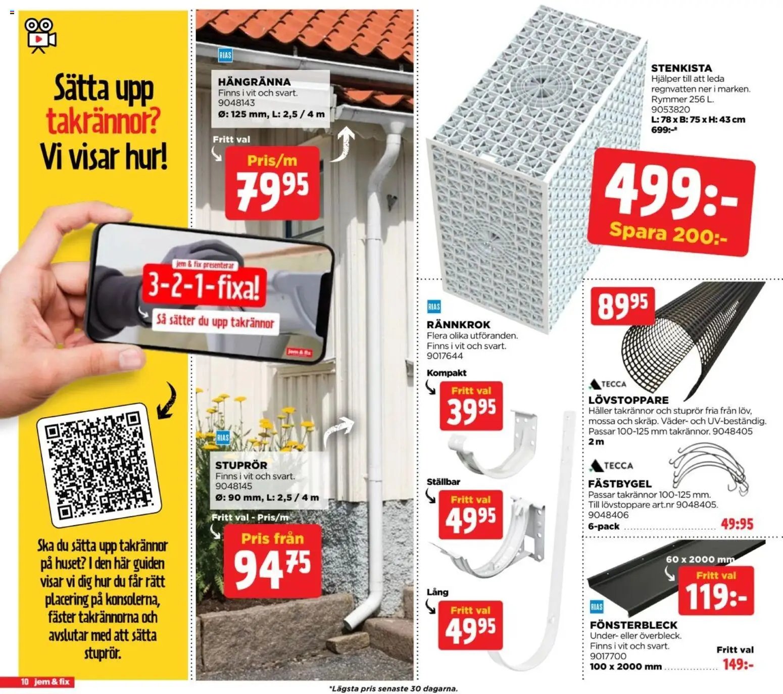 Jem & Fix Reklamblad från 06/09/2026 Jem & Fix erbjudanden