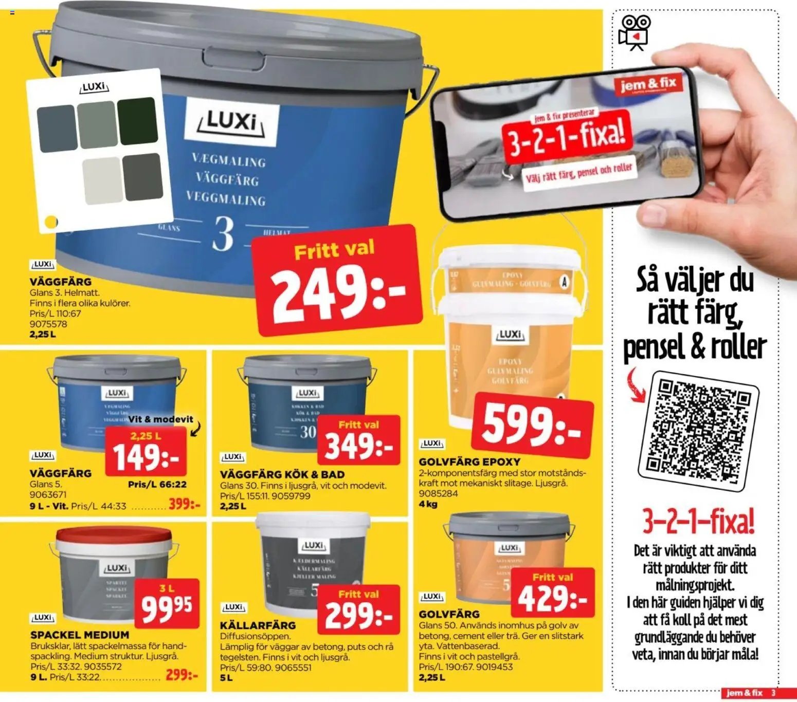 Jem & Fix Reklamblad från 06/09/2026 Jem & Fix erbjudanden
