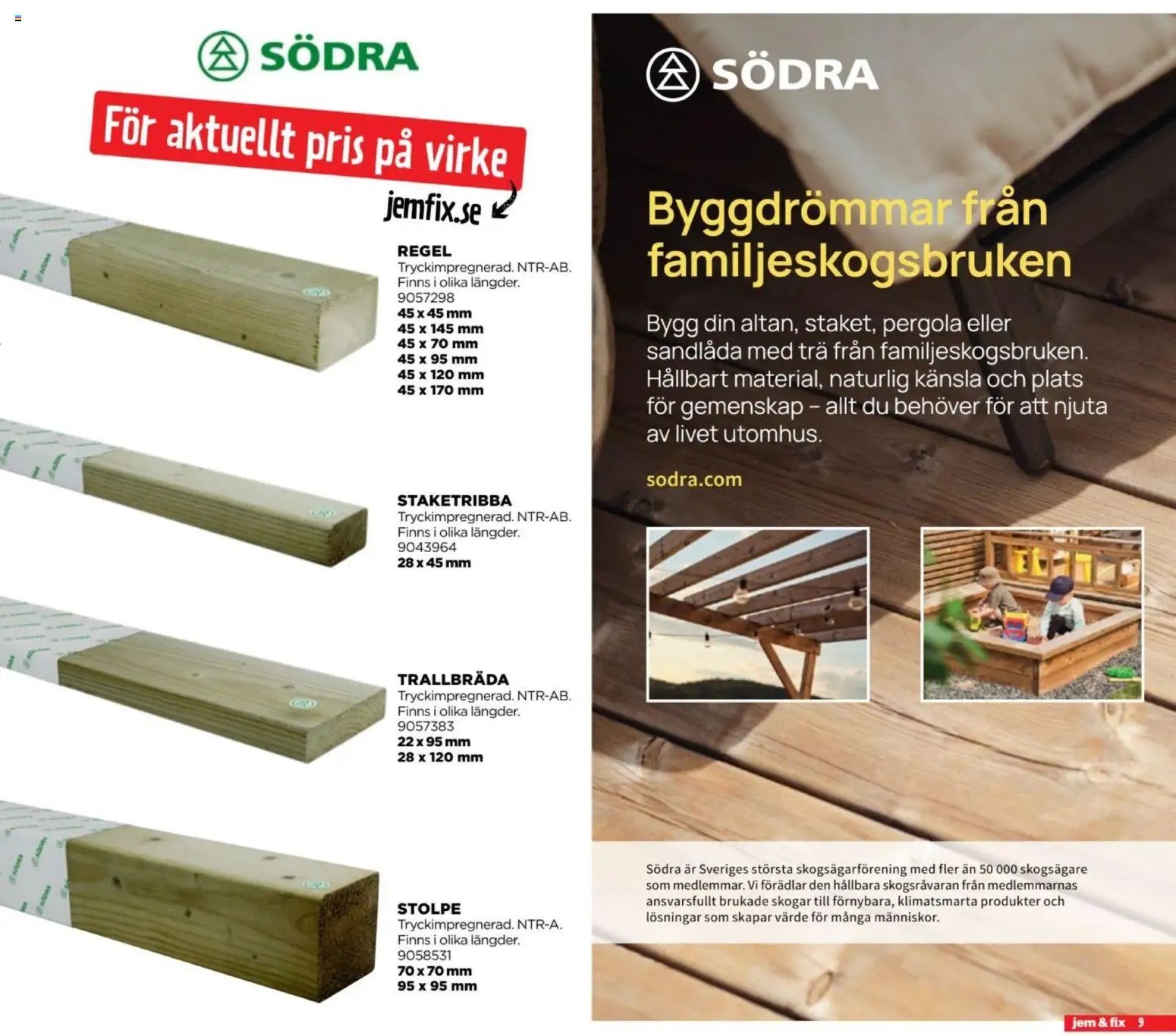 Jem & Fix Reklamblad från 06/09/2026 Jem & Fix erbjudanden