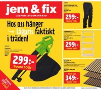 Jem & Fix Reklamblad från 06/09/2026 Jem & Fix erbjudanden