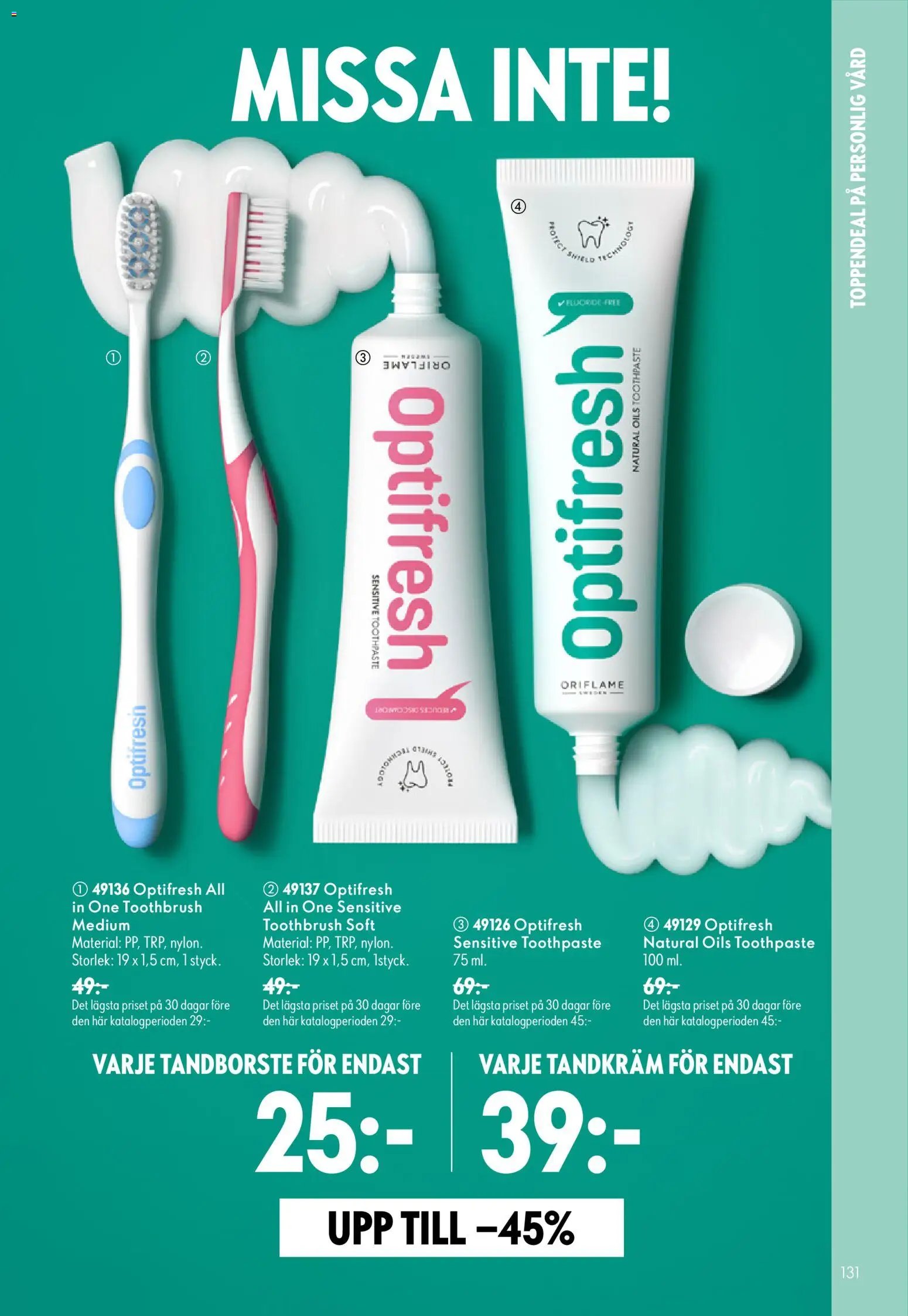 Oriflame Reklamblad från 26/08/2026 Oriflame erbjudanden