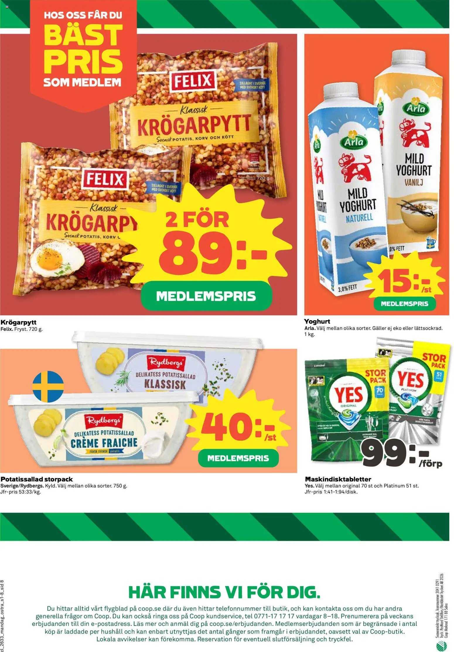 Coop Reklamblad från 10/08/2026 Coop erbjudanden
