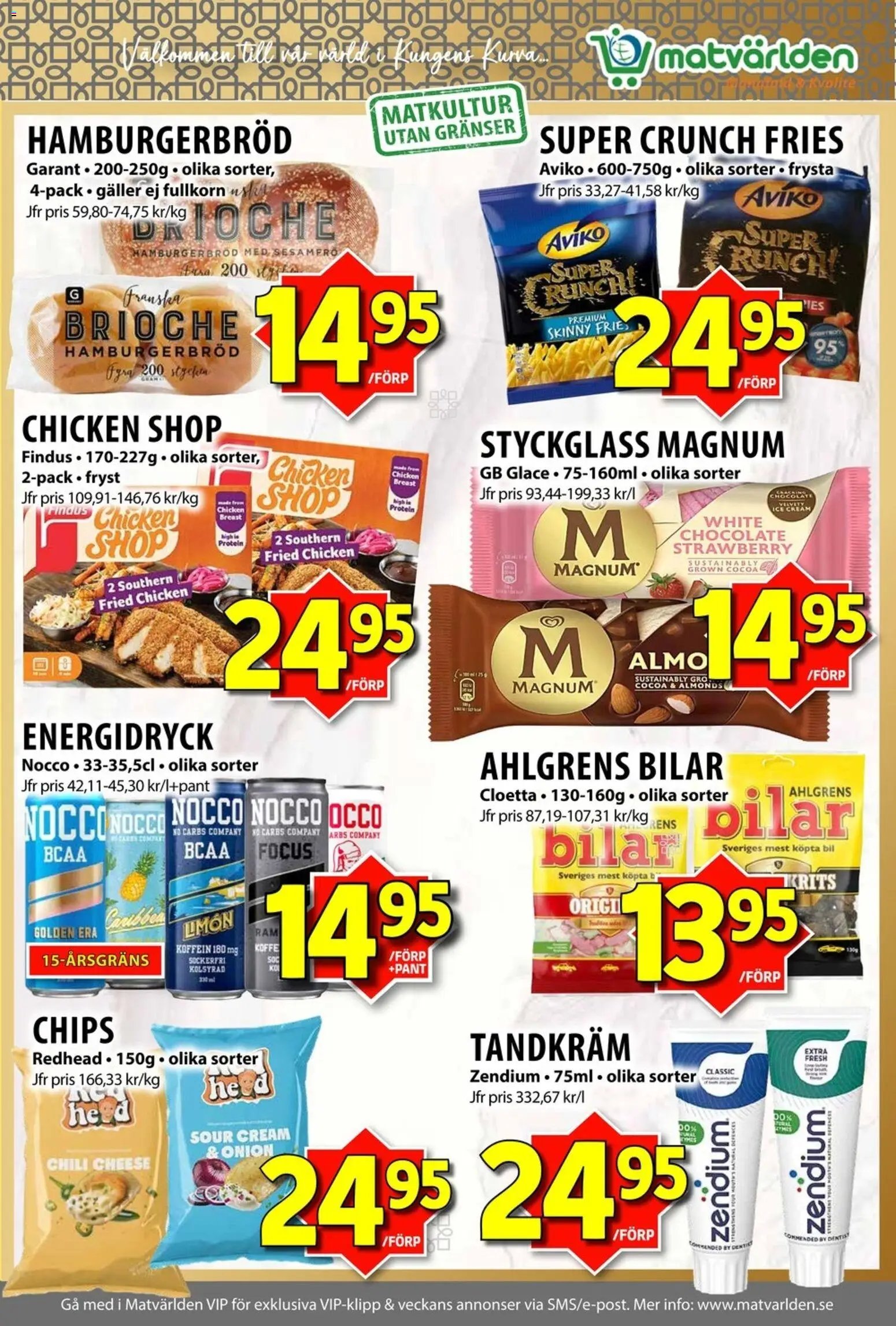 Matvärlden Reklamblad från 07/09/2026 Matvärlden erbjudanden