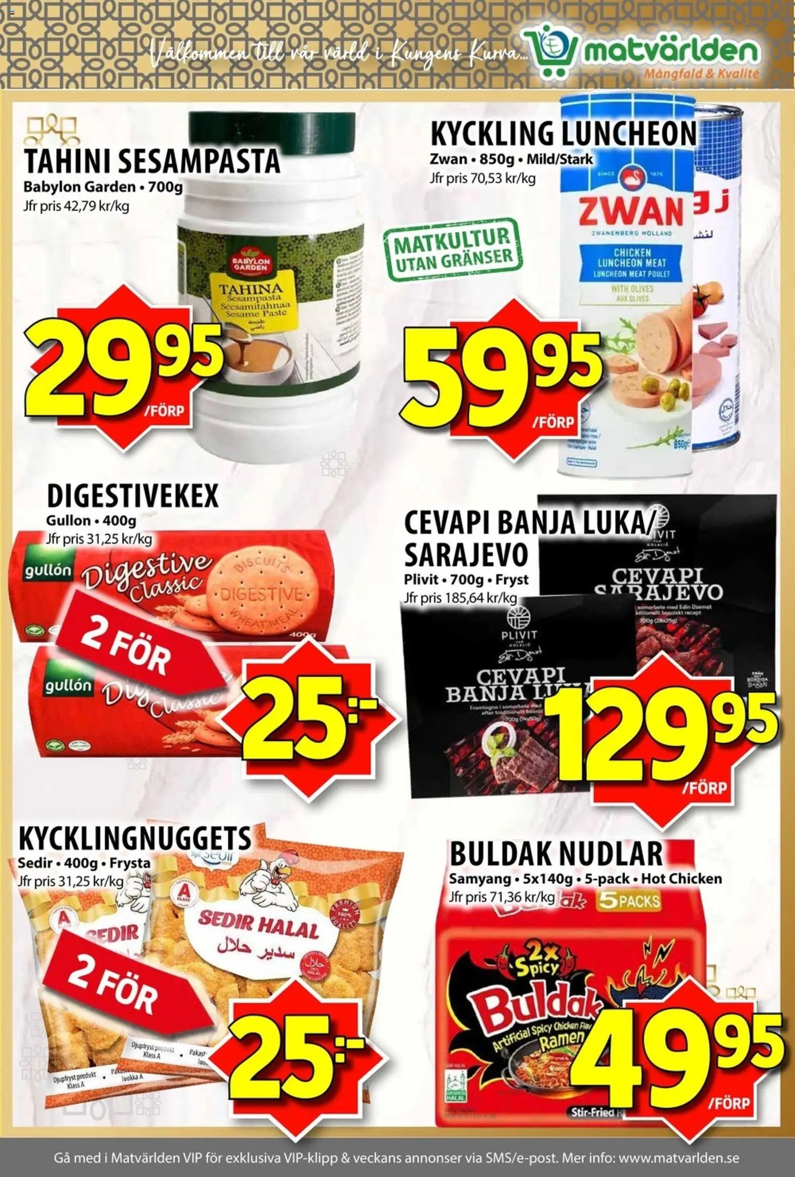 Matvärlden Reklamblad från 07/09/2026 Matvärlden erbjudanden