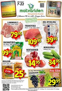 Matvärlden Reklamblad från 07/09/2026 Matvärlden erbjudanden