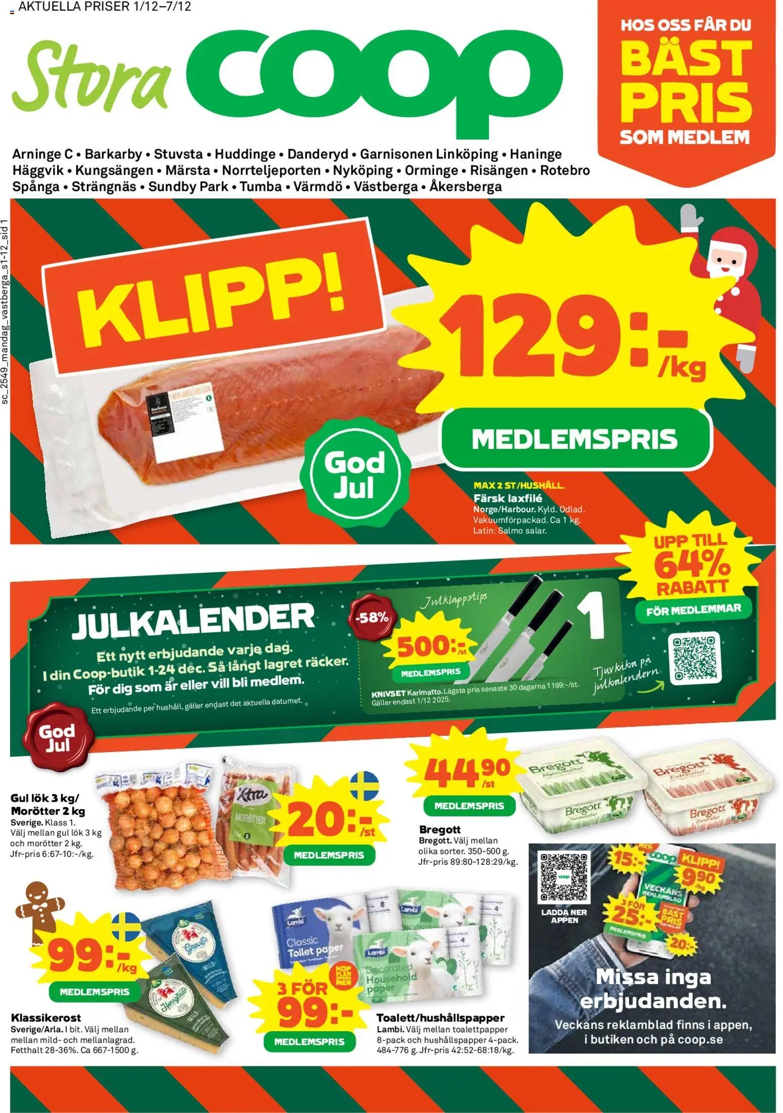 Coop Forum Reklamblad från 01/12/2025 Aktuella reklamblad Coop Forum