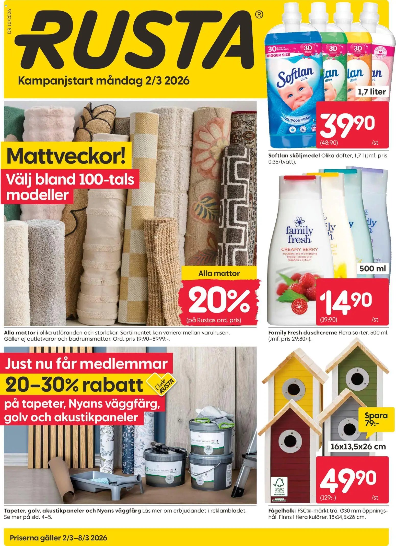 Rusta Reklamblad från 02/03/2026 Rusta erbjudanden