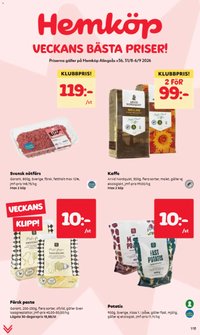 Hemköp Reklamblad från 31/08/2026 Hemköp erbjudanden
