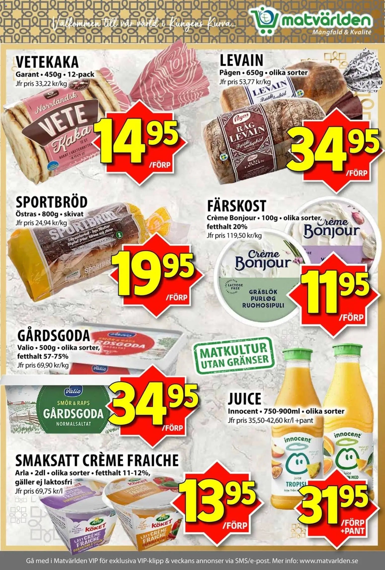 Matvärlden Reklamblad från 08/06/2026 Matvärlden erbjudanden