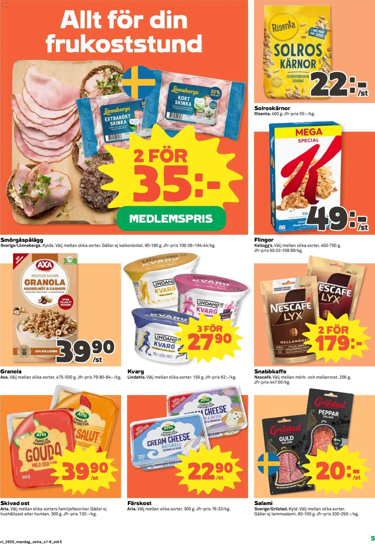 Coop Daglivs Reklamblad från 22/06/2026 Coop Daglivs erbjudanden