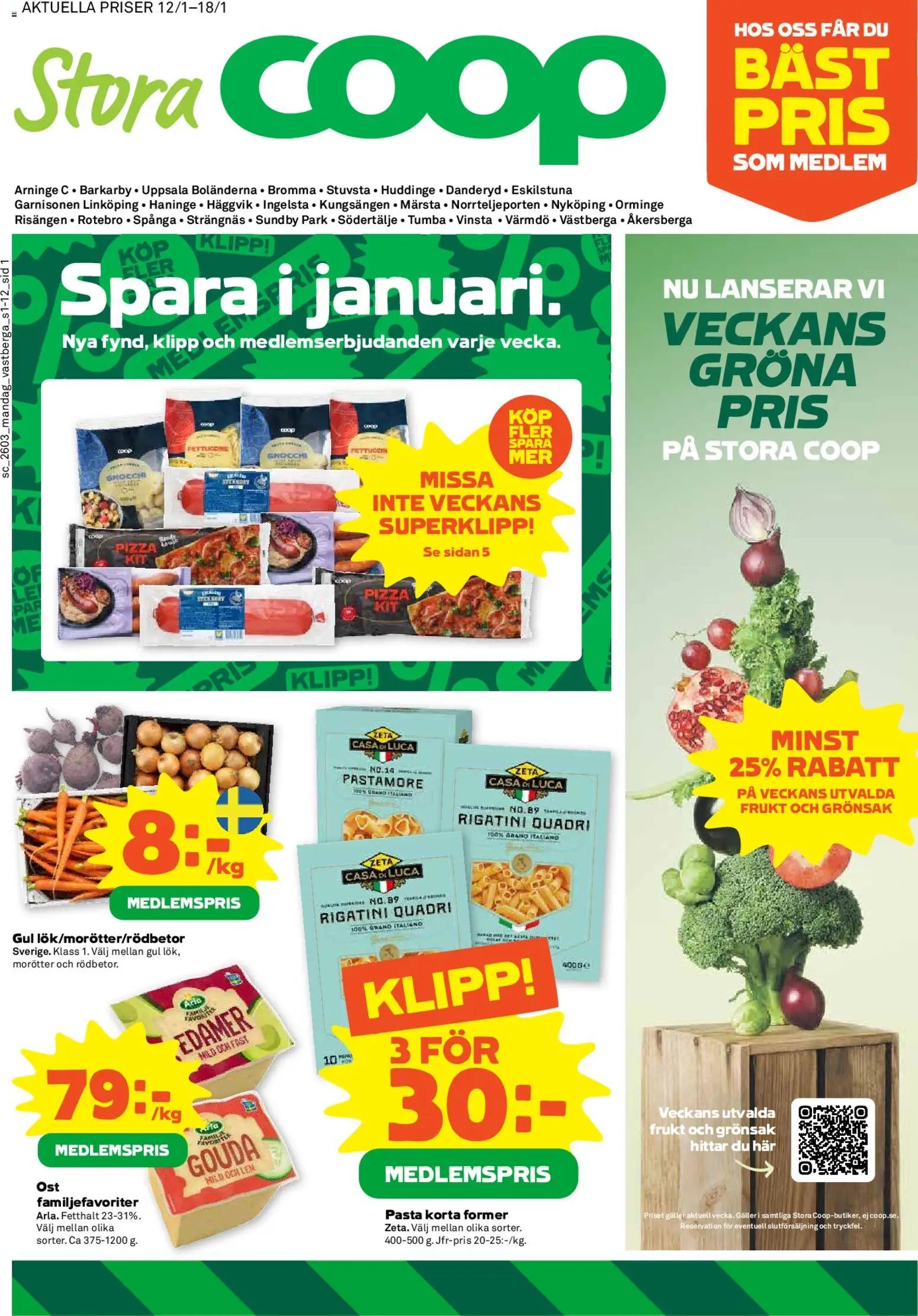 Coop Forum Reklamblad från 12/01/2026 Aktuella reklamblad Coop Forum