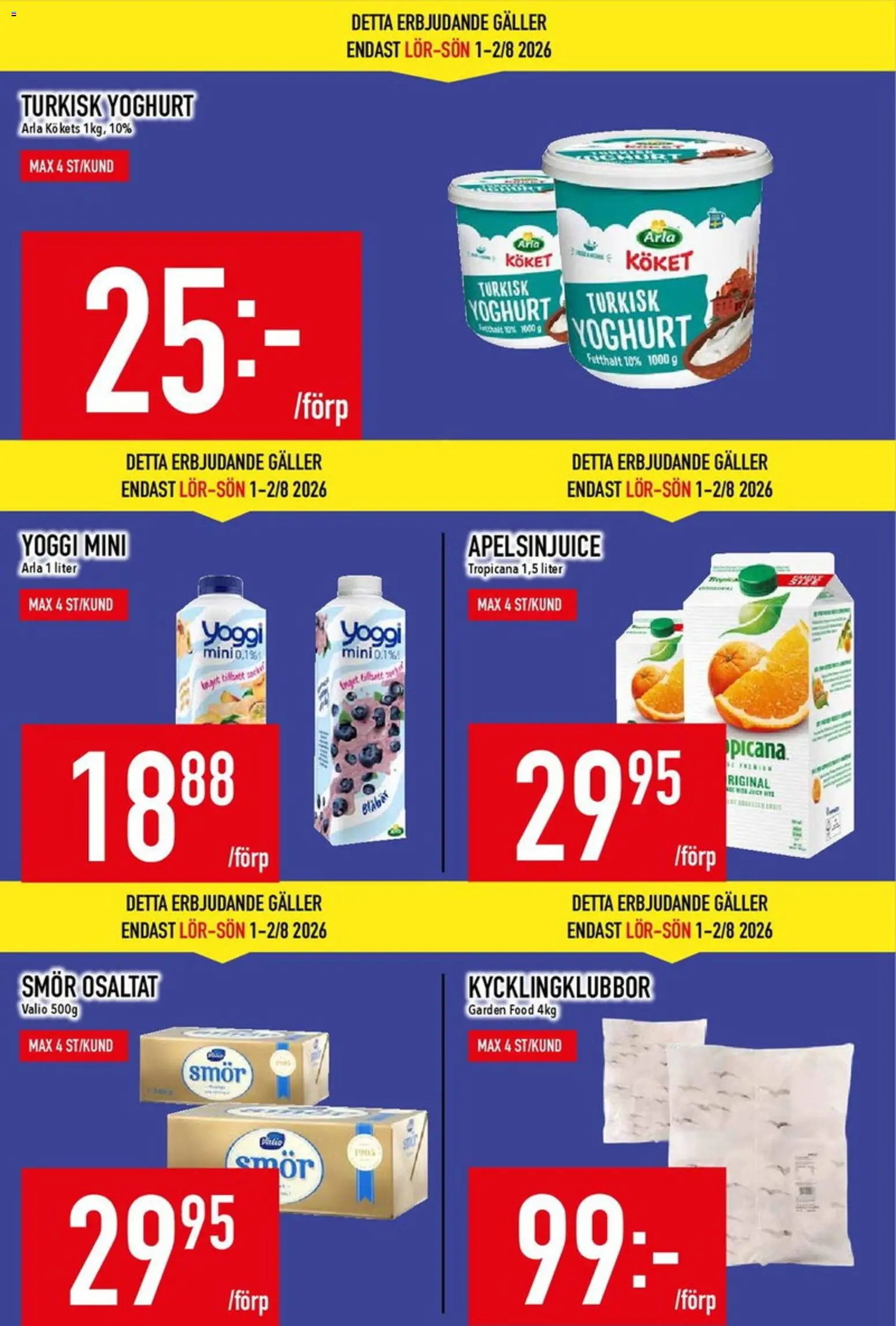 Matdax Reklamblad från 17/08/2026 Matdax erbjudanden