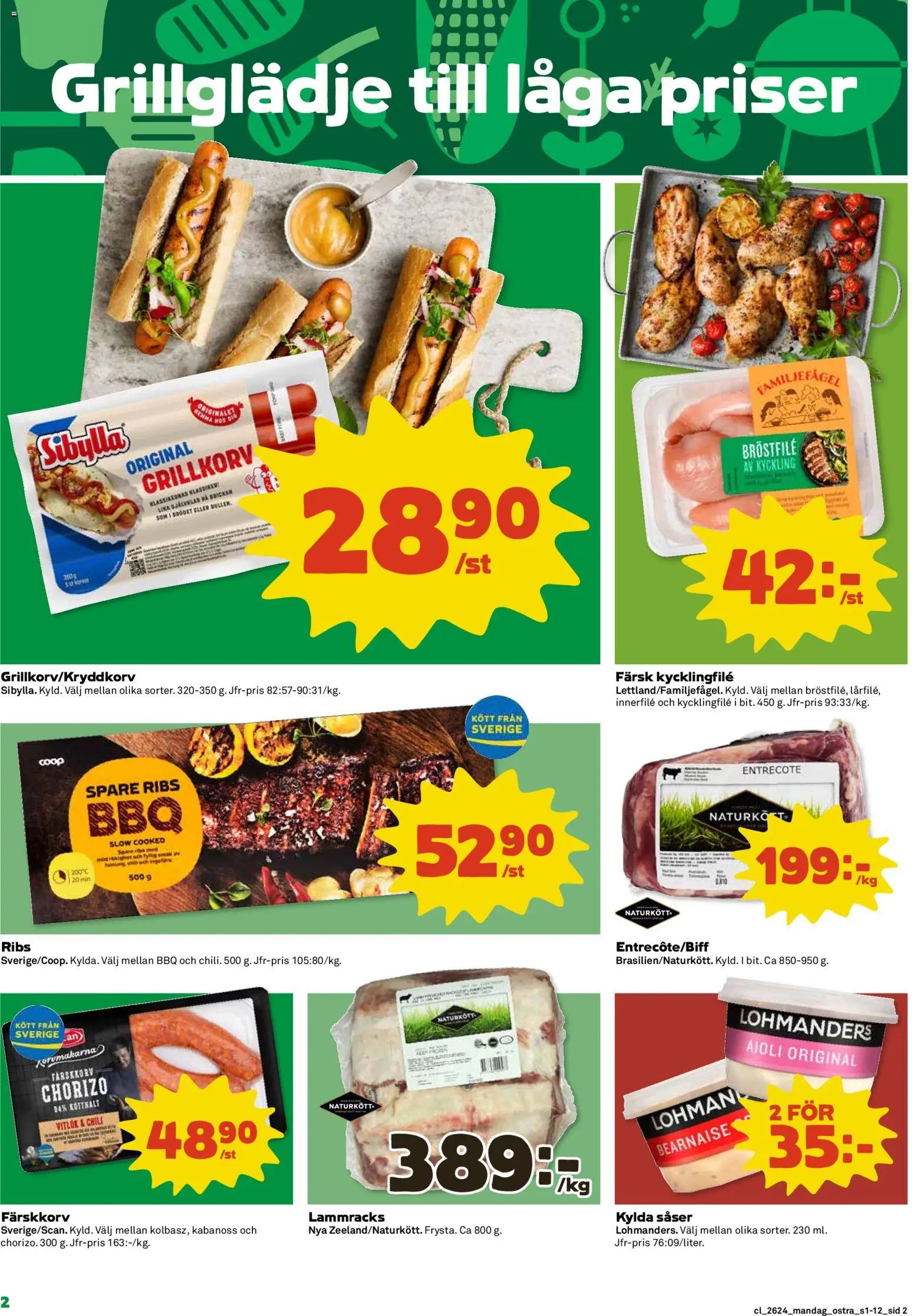 Coop Daglivs Reklamblad från 08/06/2026 Coop Daglivs erbjudanden
