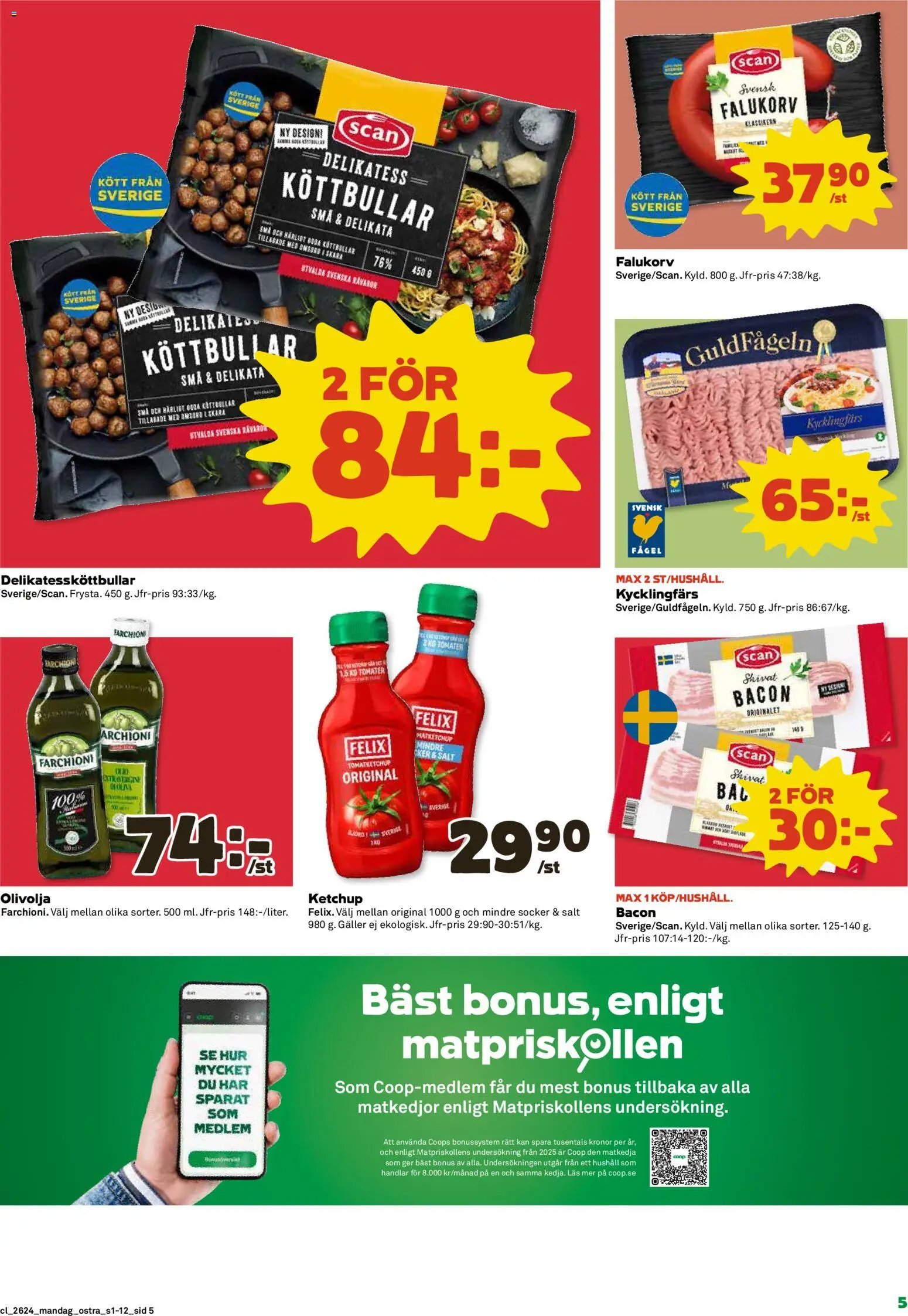 Coop Daglivs Reklamblad från 08/06/2026 Coop Daglivs erbjudanden