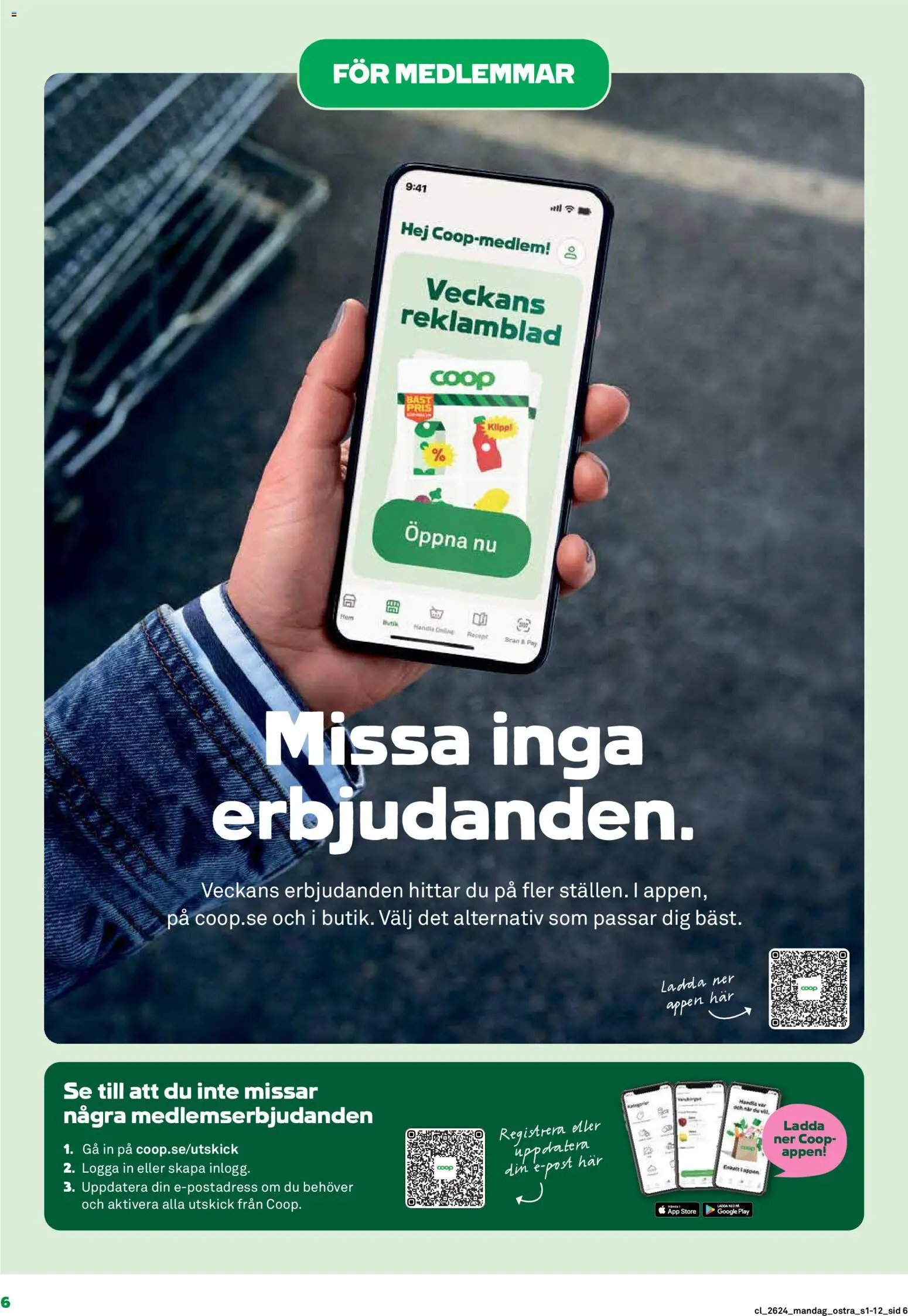 Coop Daglivs Reklamblad från 08/06/2026 Coop Daglivs erbjudanden