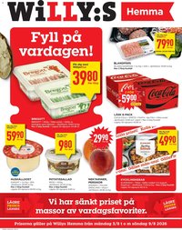 Willys Reklamblad från 03/08/2026 Aktuella reklamblad Willys Hemma