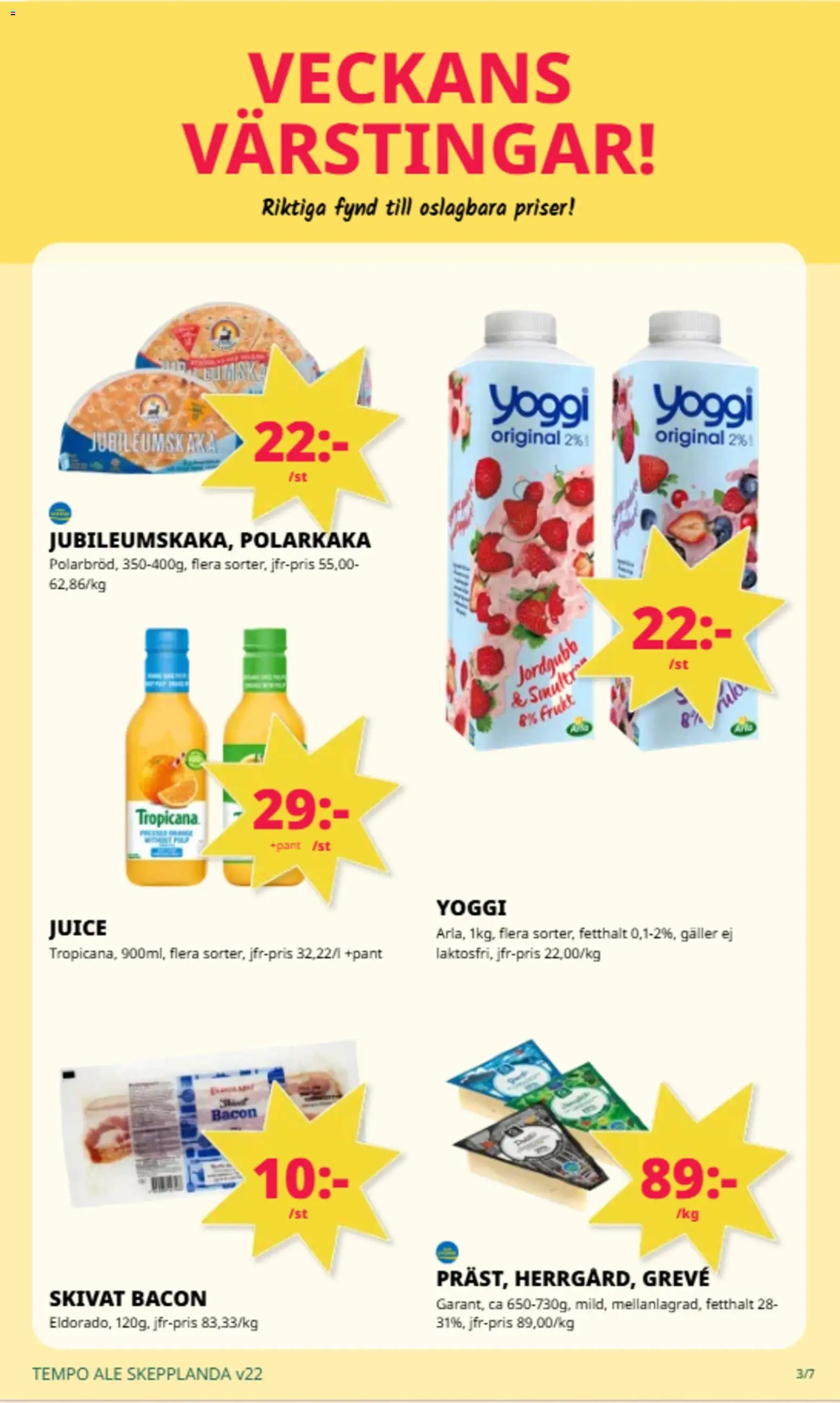 Tempo Reklamblad från 25/05/2026 Tempo erbjudanden