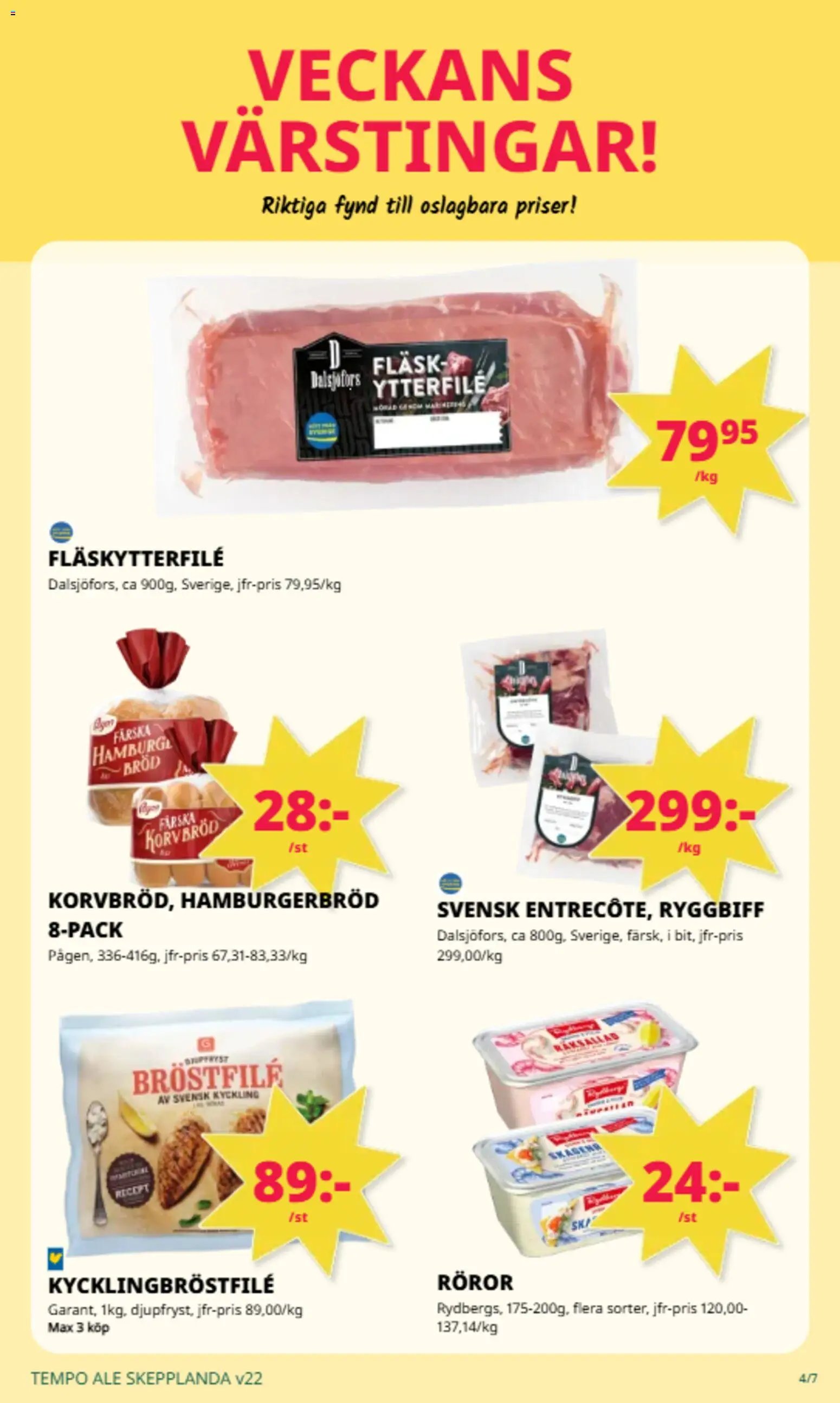 Tempo Reklamblad från 25/05/2026 Tempo erbjudanden