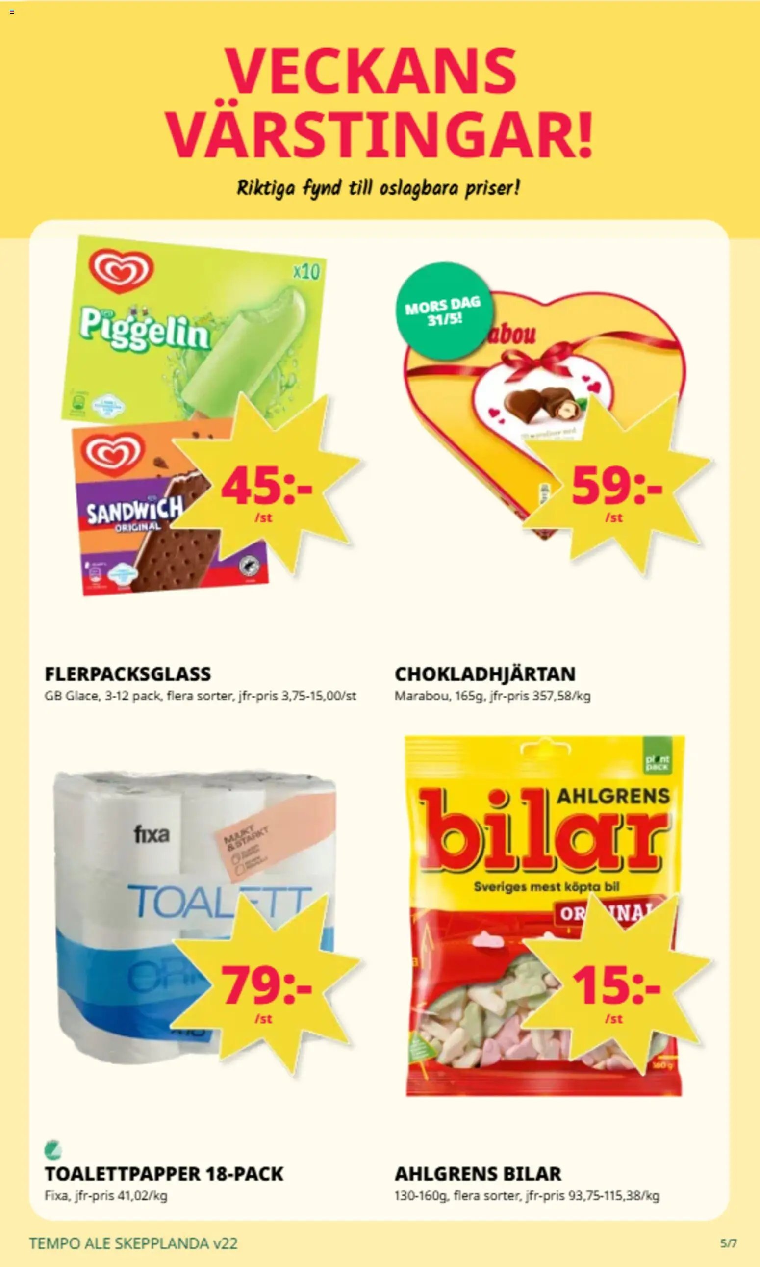 Tempo Reklamblad från 25/05/2026 Tempo erbjudanden