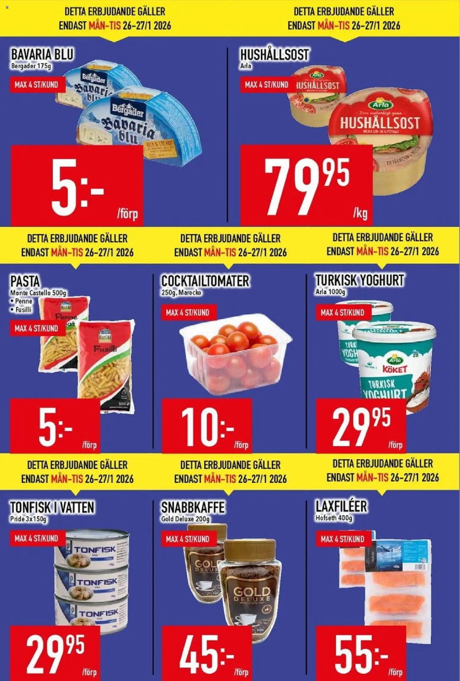 Matdax Reklamblad från 26/01/2026 Aktuella reklamblad Matdax