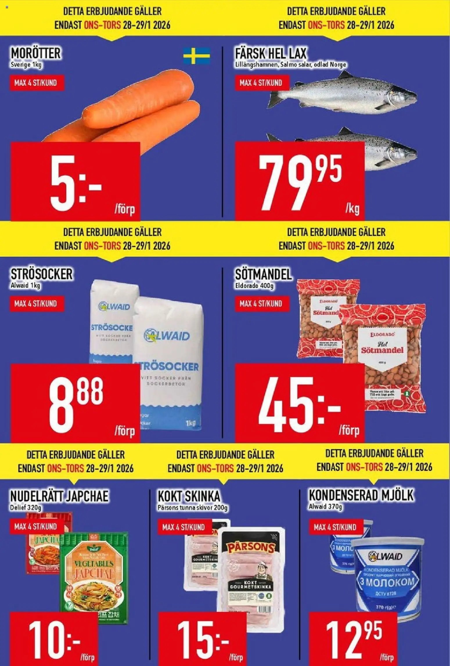 Matdax Reklamblad från 26/01/2026 Aktuella reklamblad Matdax