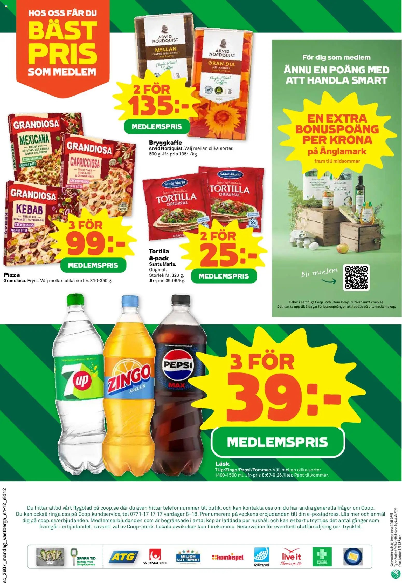 Coop Forum Reklamblad från 09/02/2026 Aktuella reklamblad Coop Forum