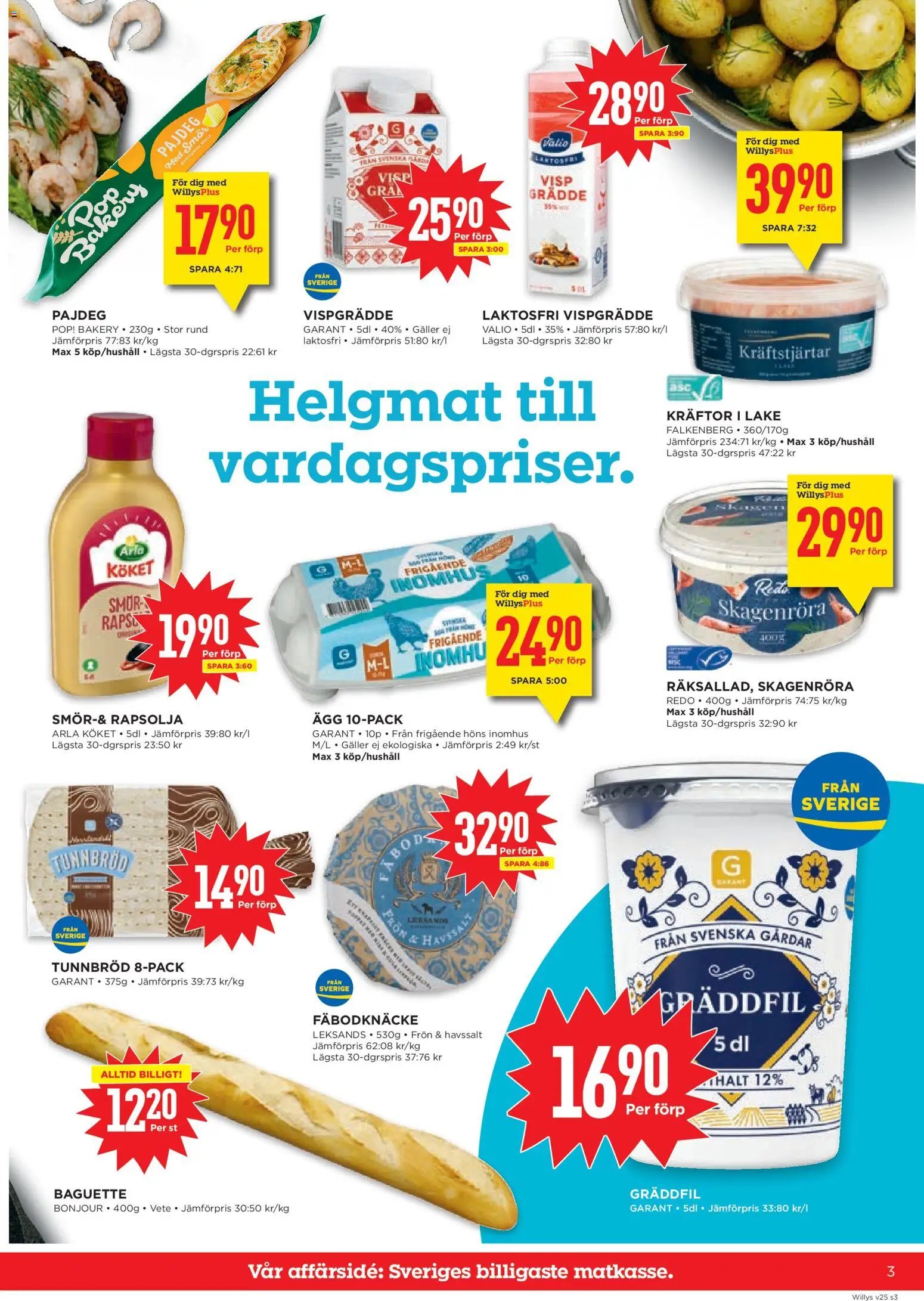 Willys Reklamblad från 15/06/2026 Willys erbjudanden