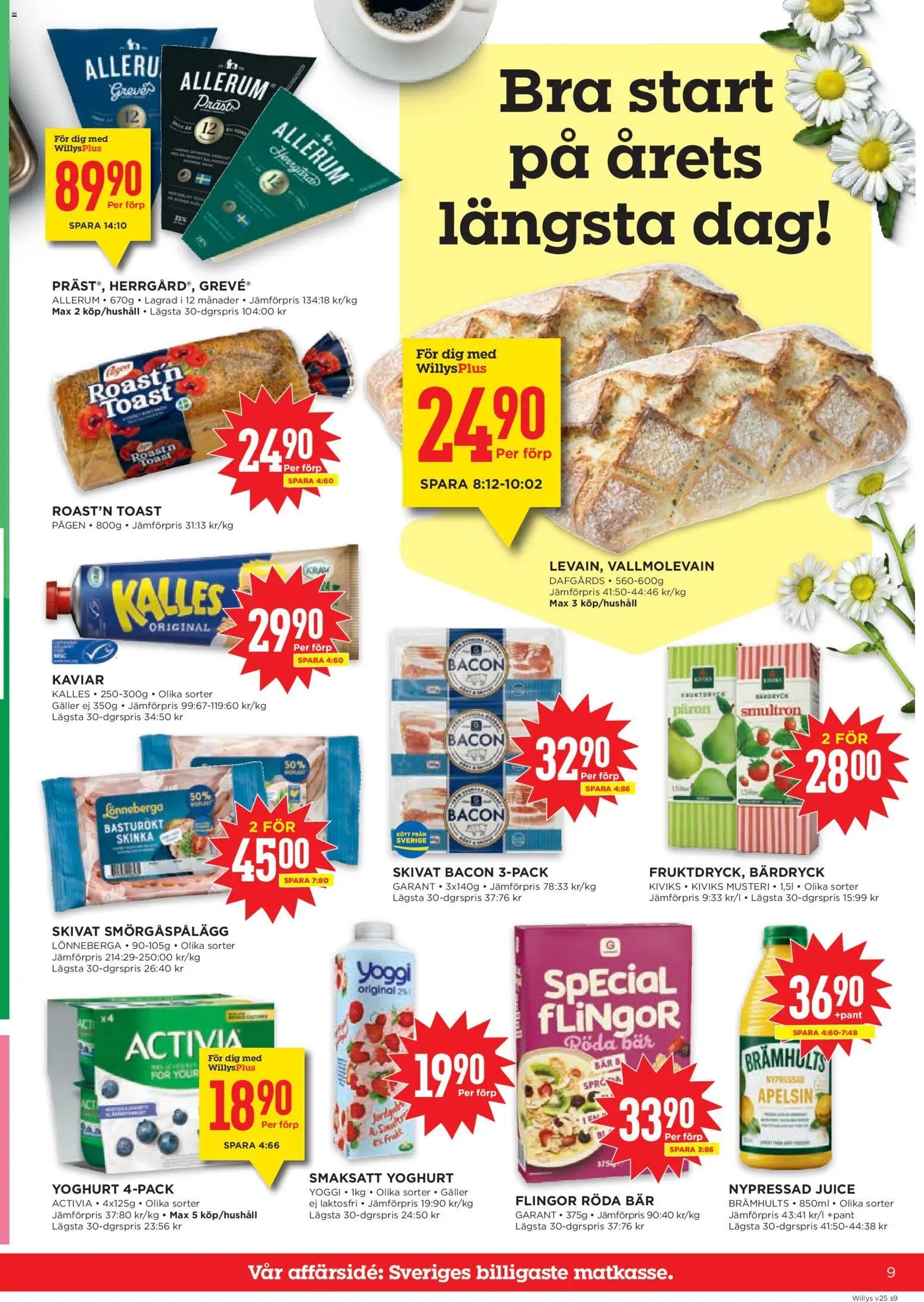 Willys Reklamblad från 15/06/2026 Willys erbjudanden