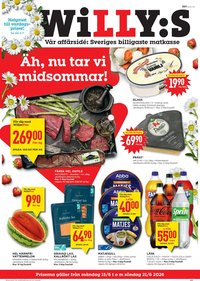 Willys Reklamblad från 15/06/2026 Willys erbjudanden