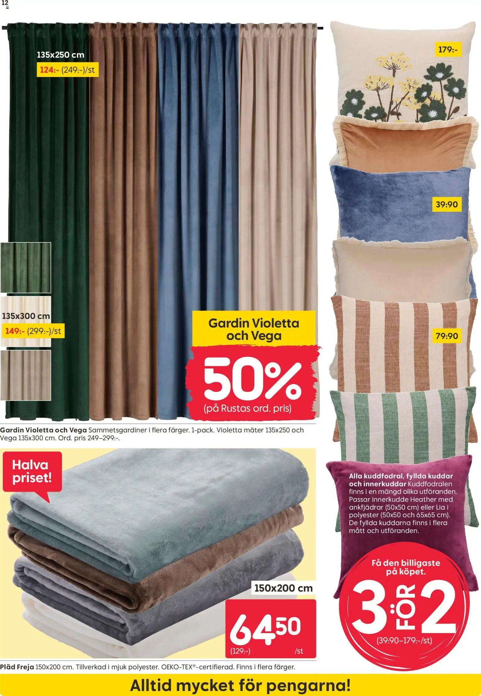 Rusta JUL 2026 🧑‍🎄 Reklambladet med erbjudanden ❄️