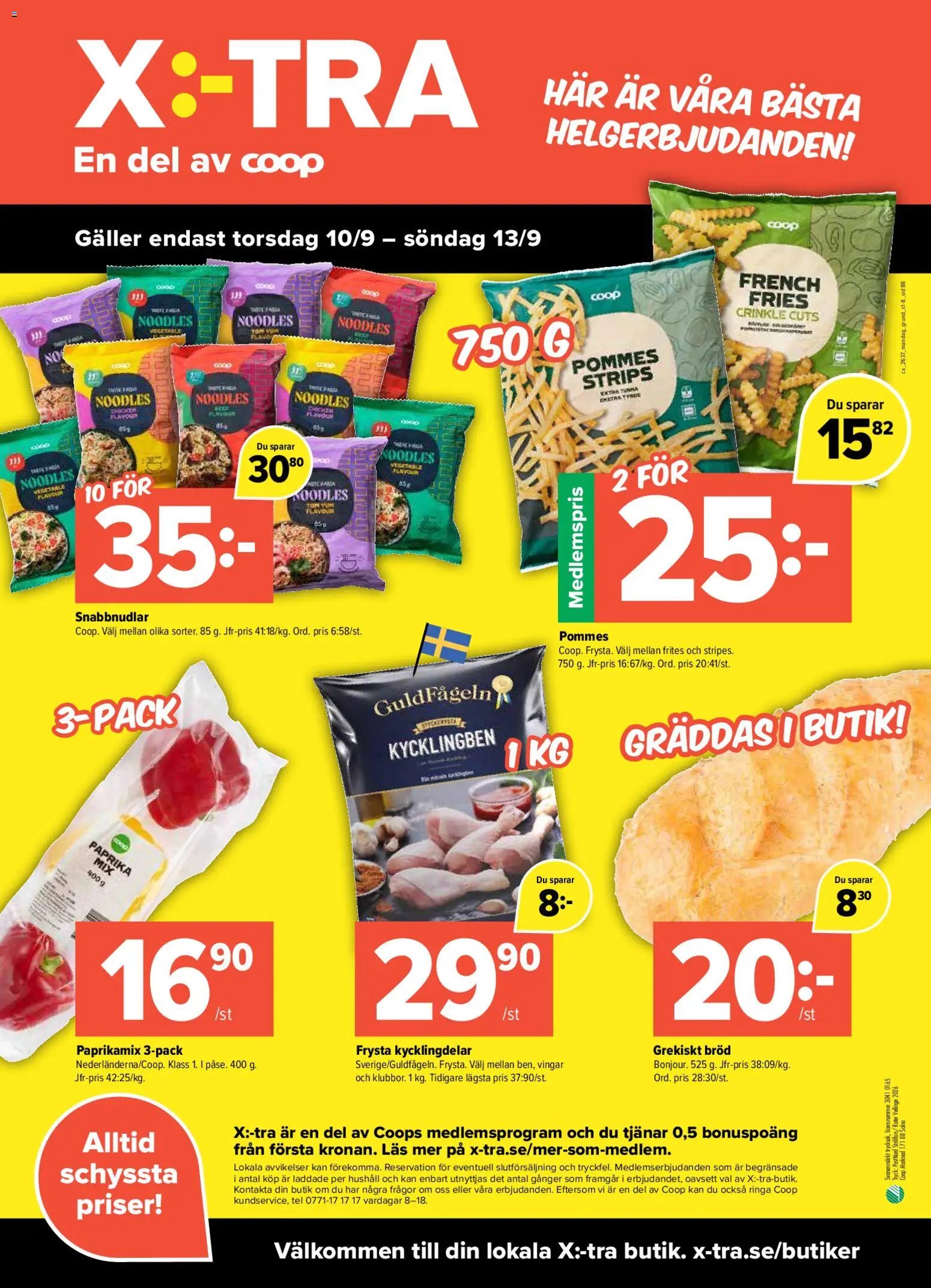 Coop X:-TRA Reklamblad från 07/09/2026 Coop X:-TRA erbjudanden