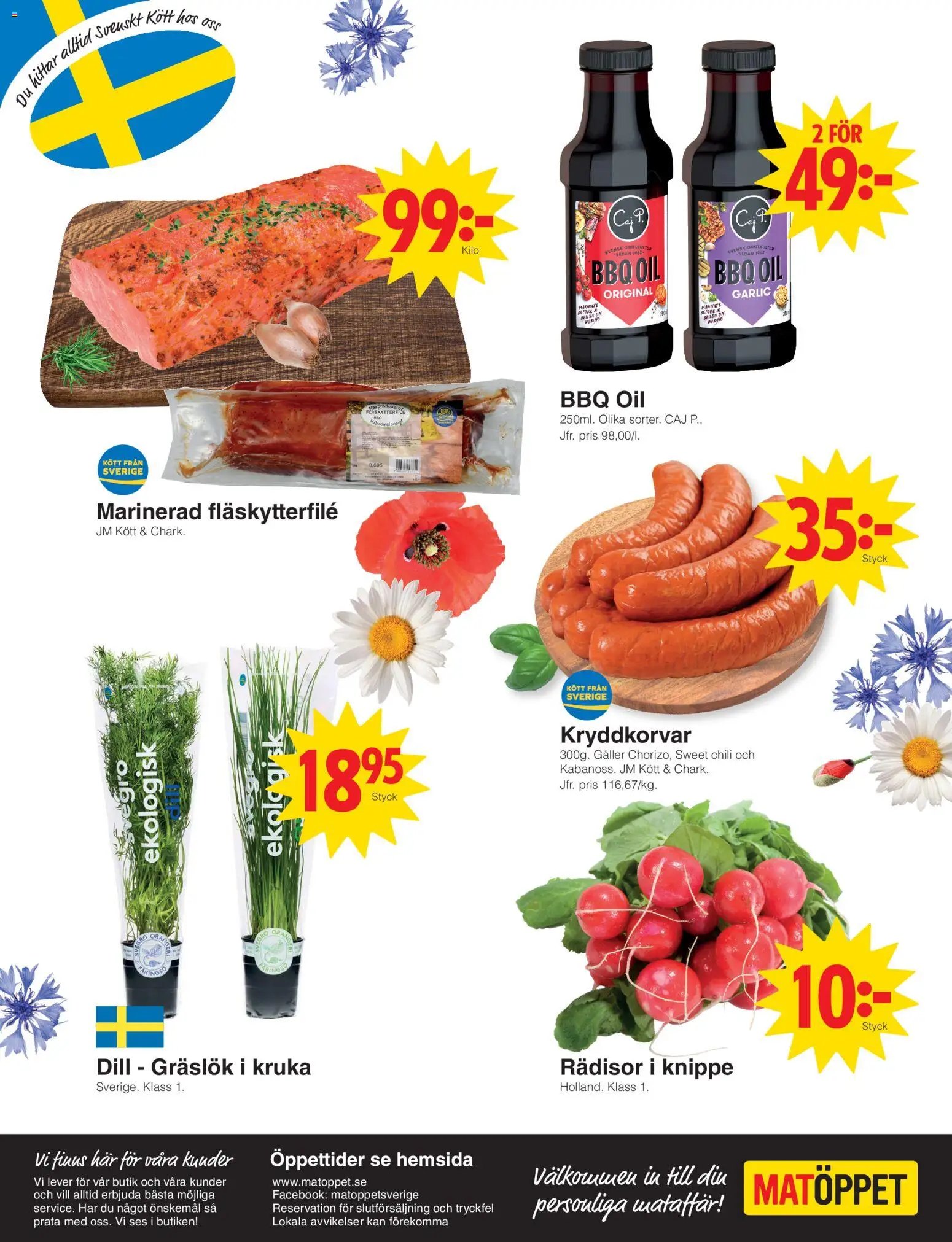 Matöppet Reklamblad från 15/06/2026 Matöppet erbjudanden